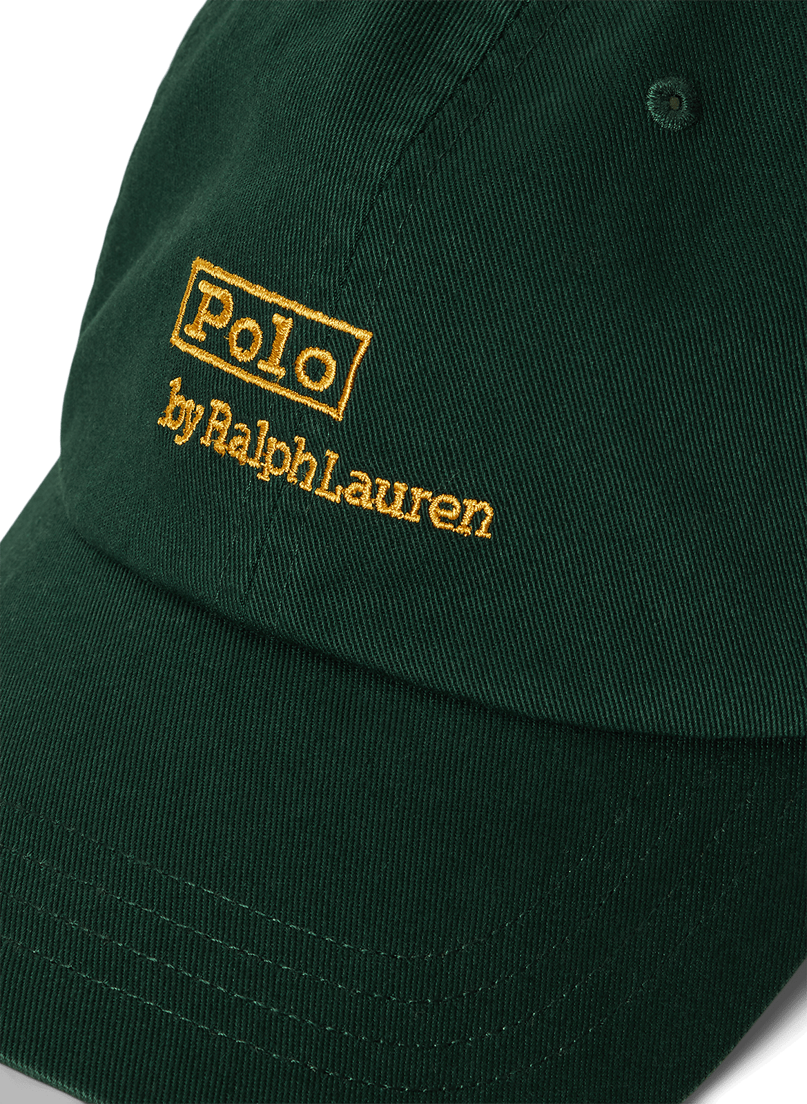 Casquette brodée en sergé de coton POLO RALPH LAUREN Vert
