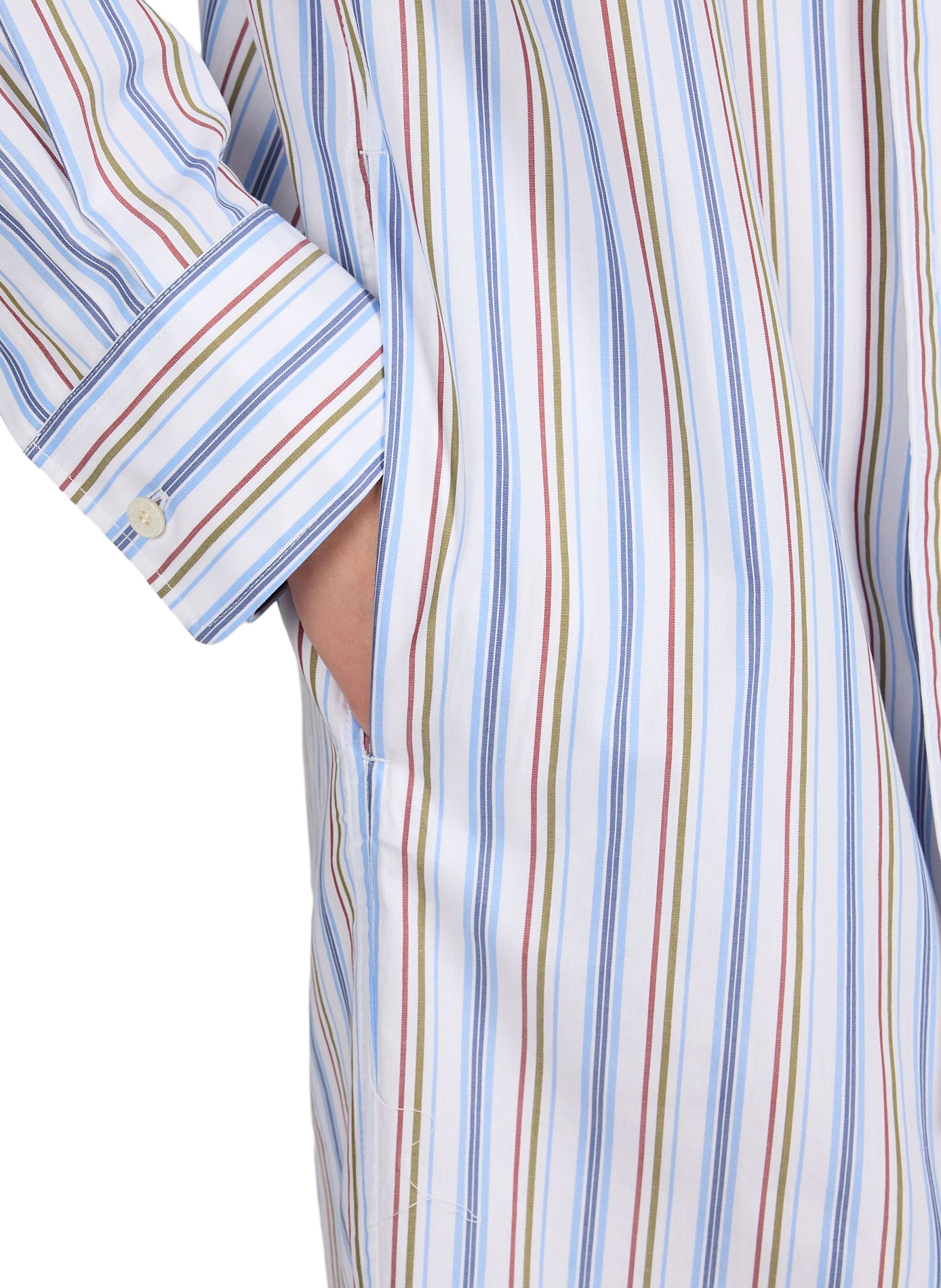 Robe chemise à rayures en coton ACNE STUDIOS Multicolore