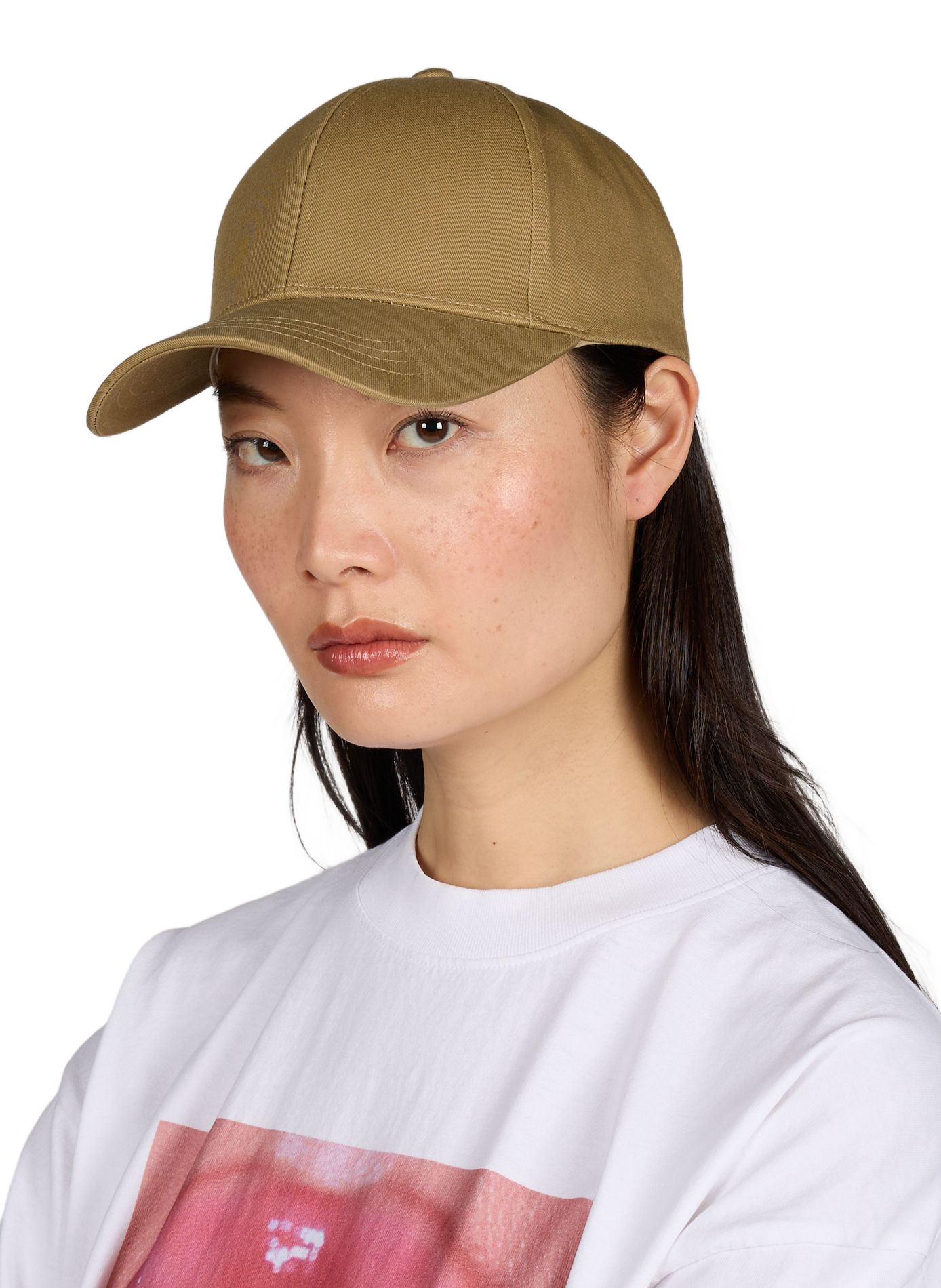 Cotton logo baseball cap SAISON 1865 Brown