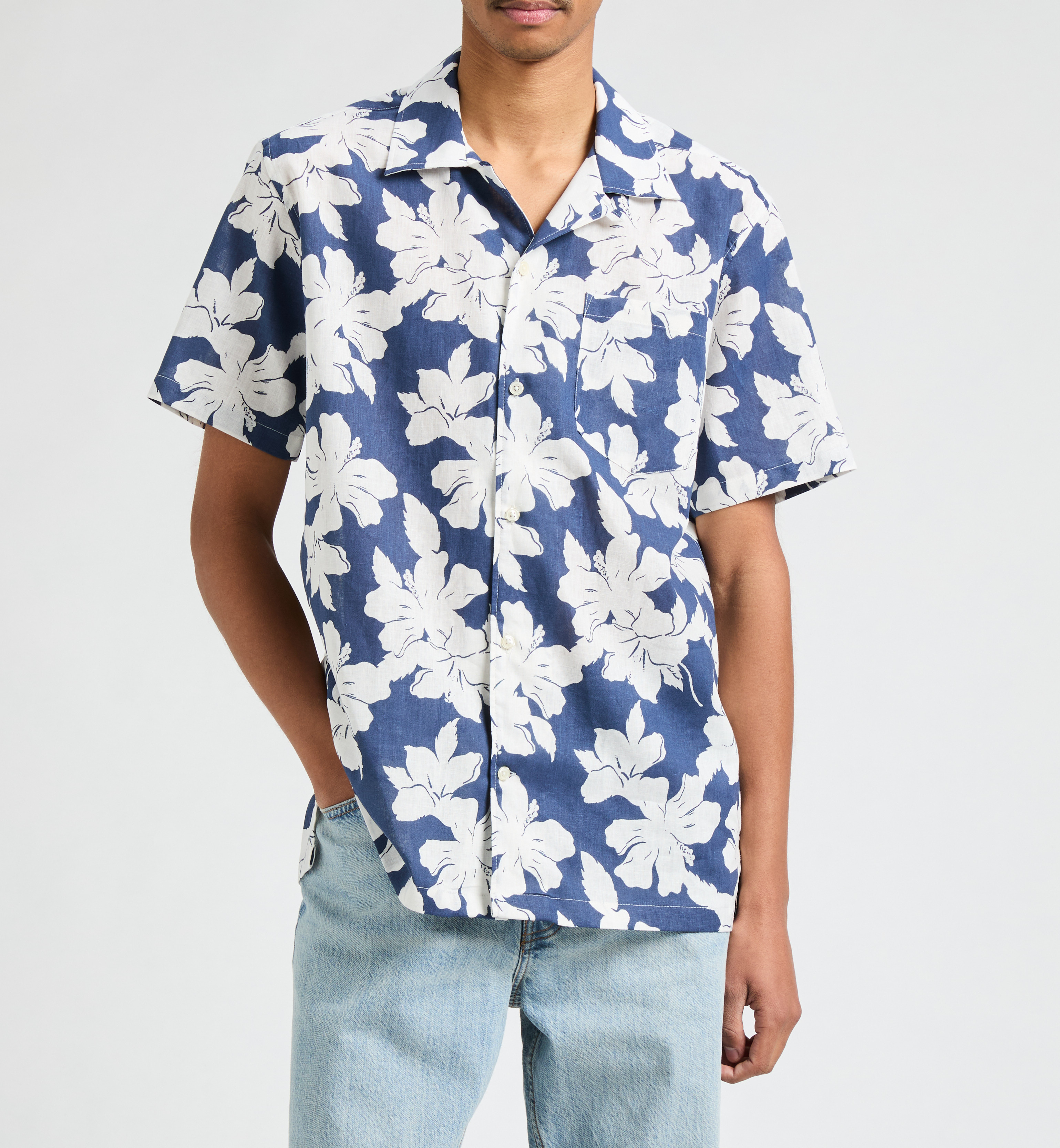 Floral shirt AU PRINTEMPS PARIS Blue