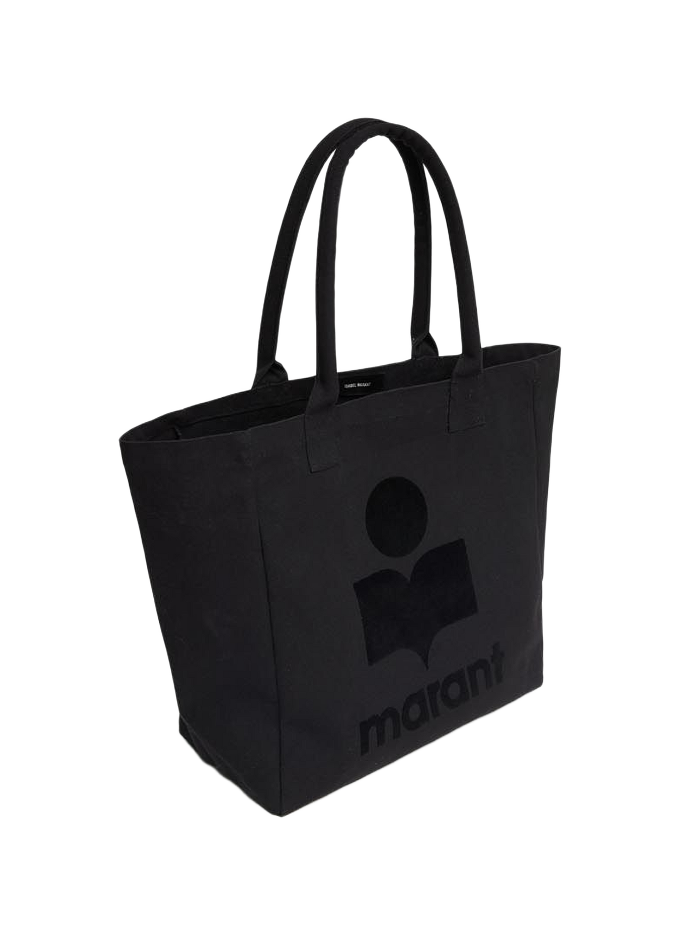 Yenky tote bag in embroidered logo canvas ISABEL MARANT Black