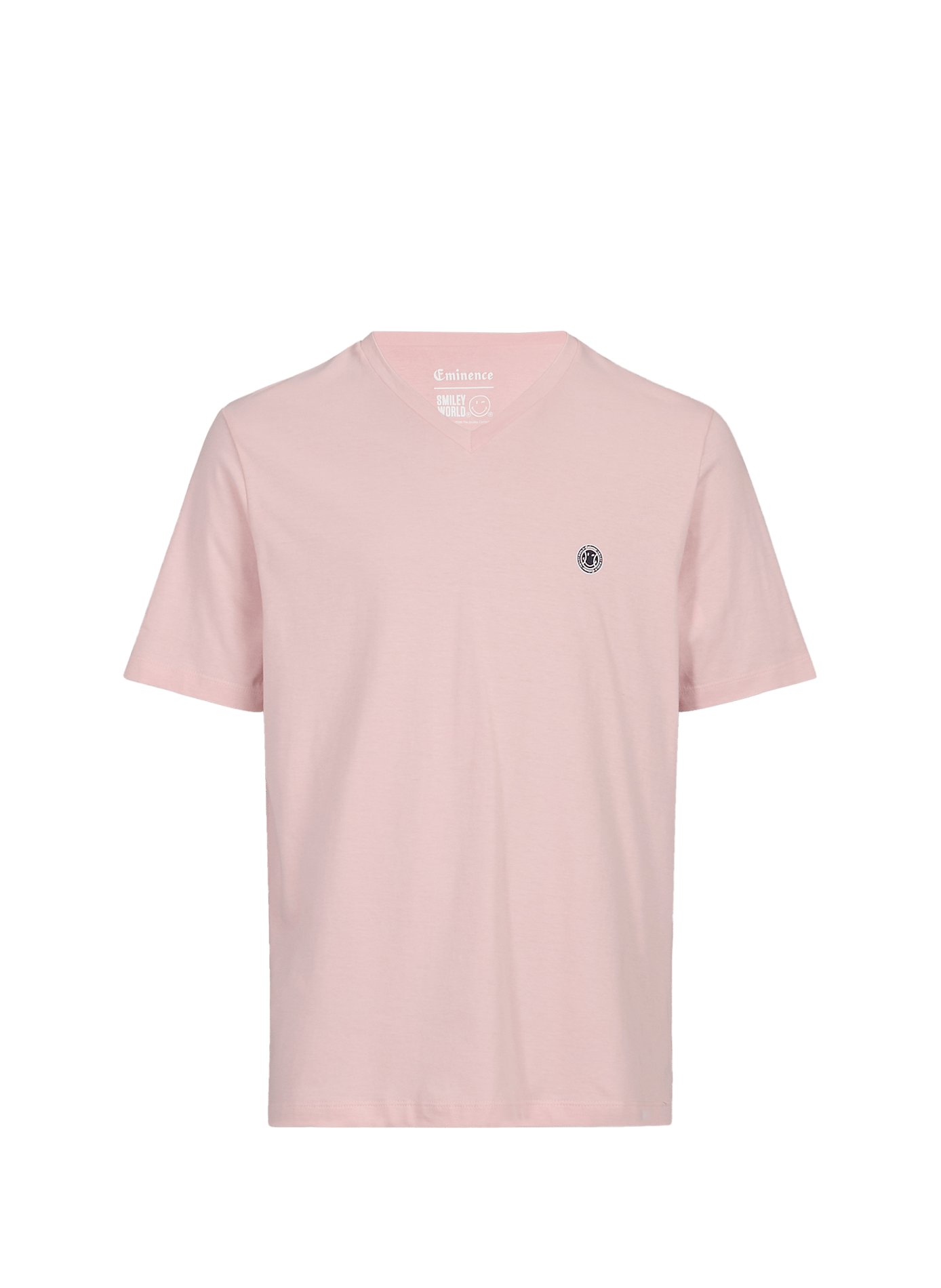 Tee-shirt col V droit en coton EMINENCE Rosa