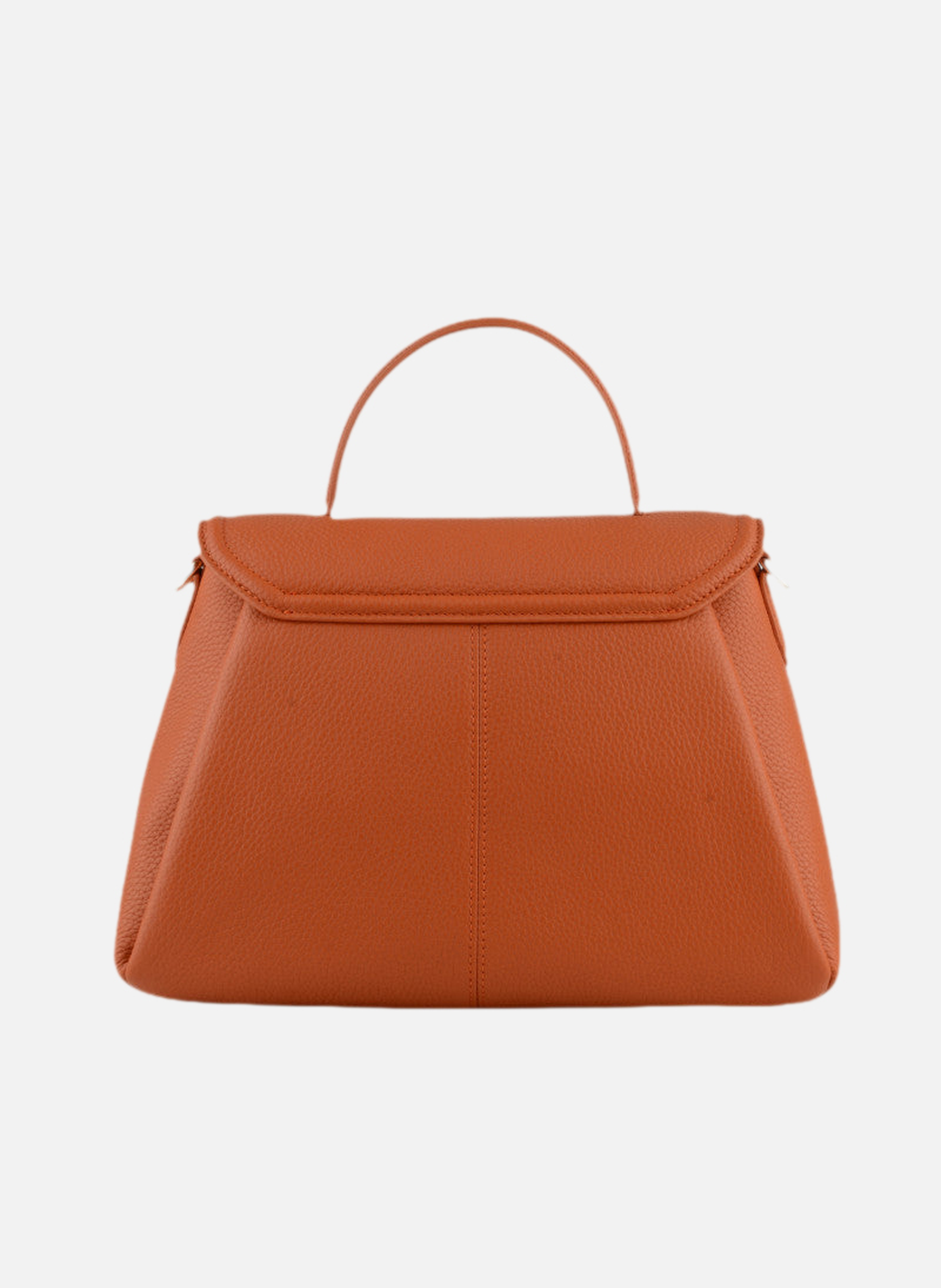 Carat | sac à main gm en cuir de vachette POURCHET Orange