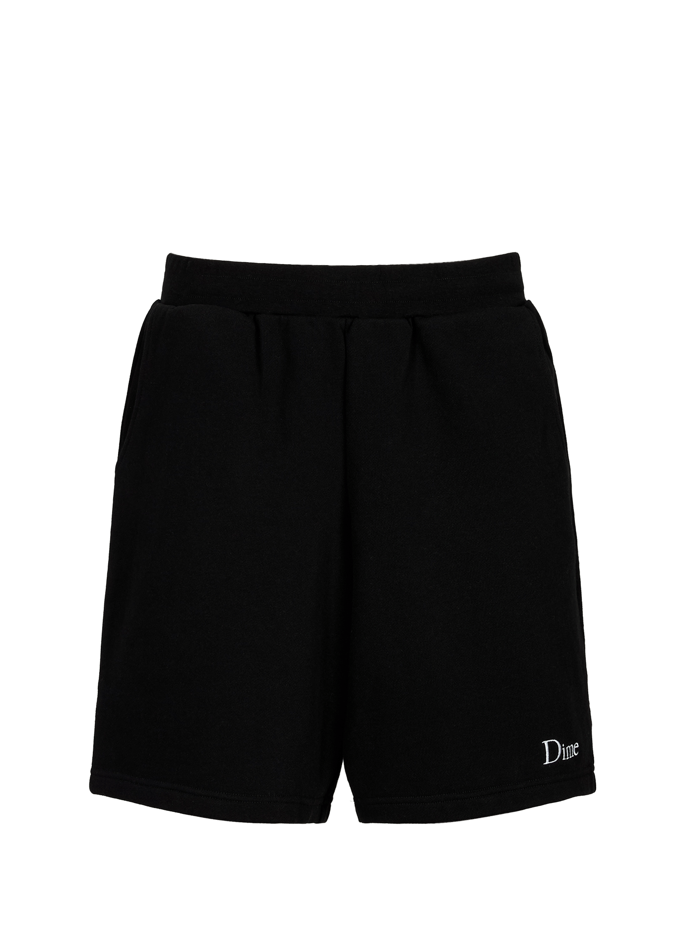 Short de survêtement à logo brodé en coton DIME Noir
