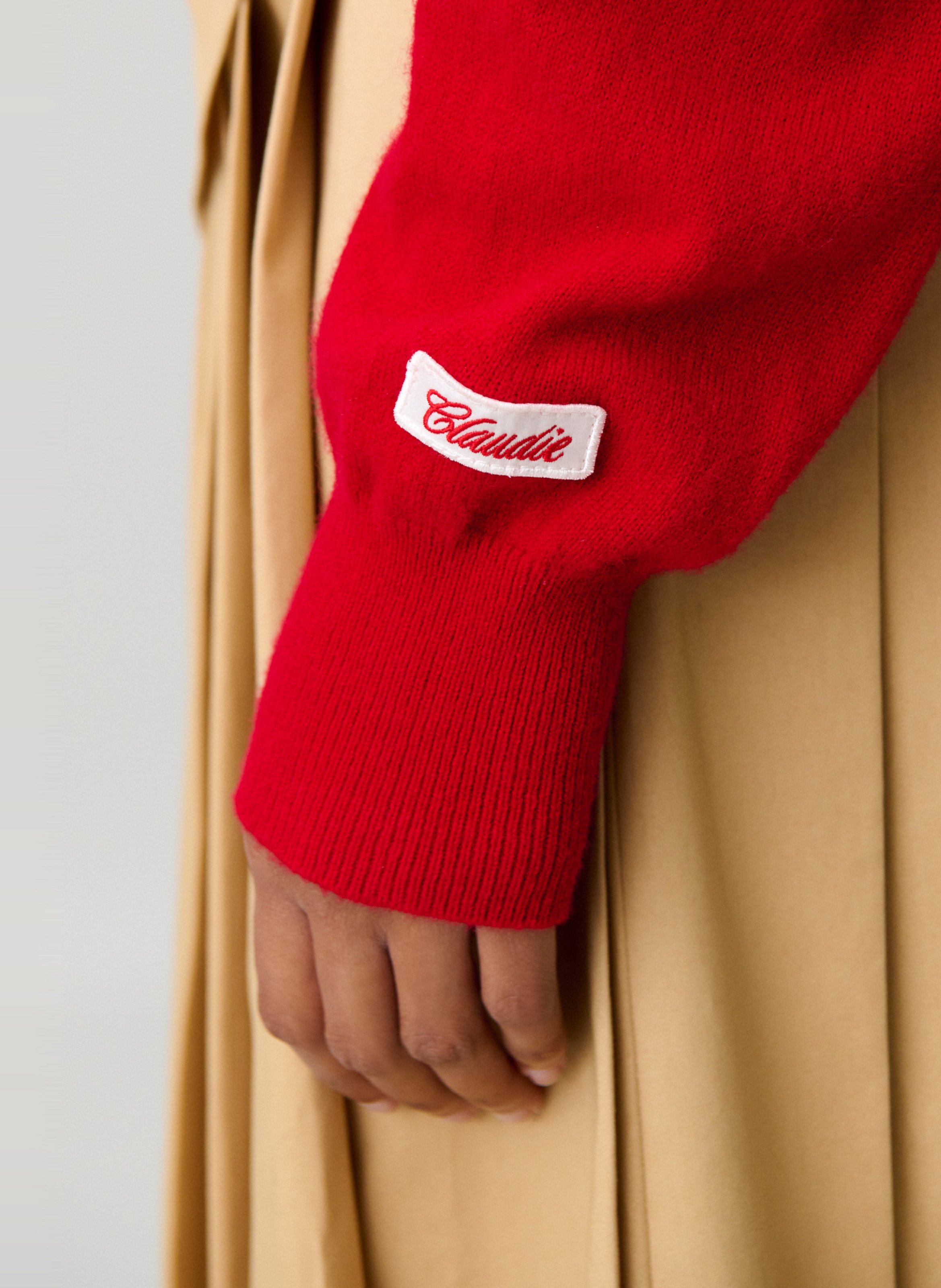 Pull oversize en laine CLAUDIE PIERLOT Rouge