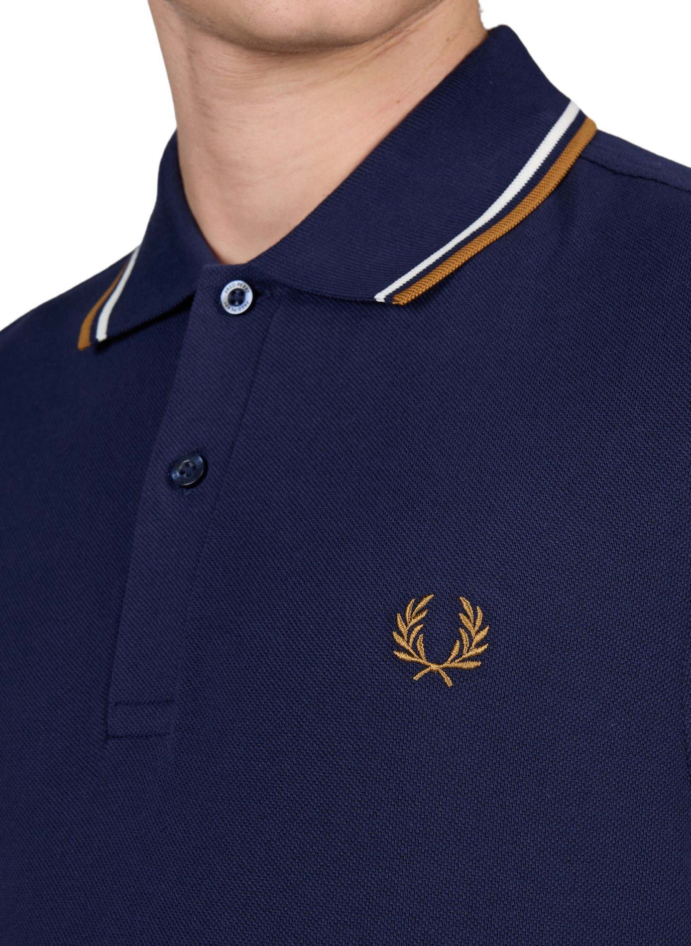 Cotton pique polo shirt FRED PERRY Blue