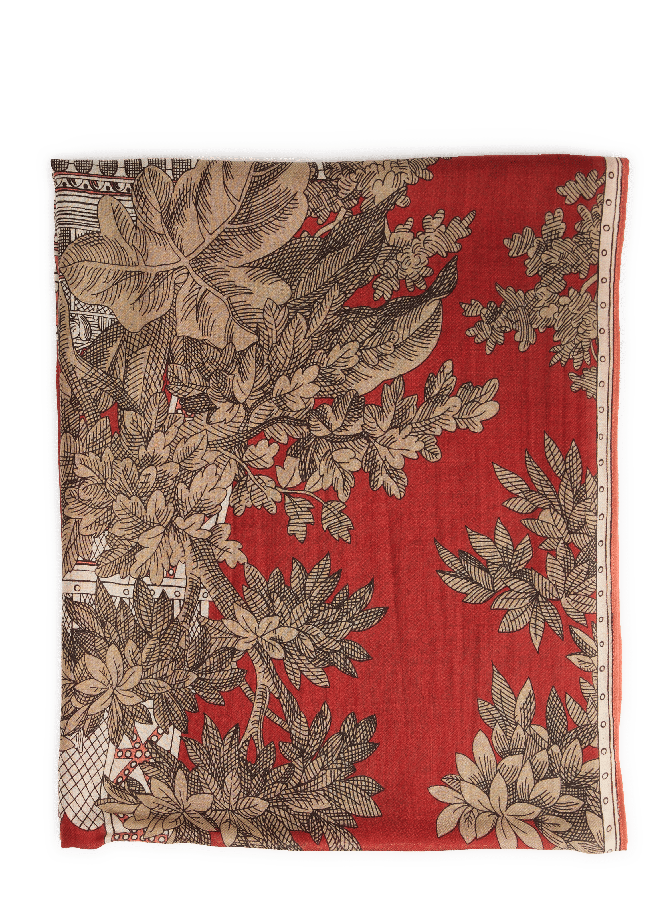 Wool scarf INOUI EDITIONS Red