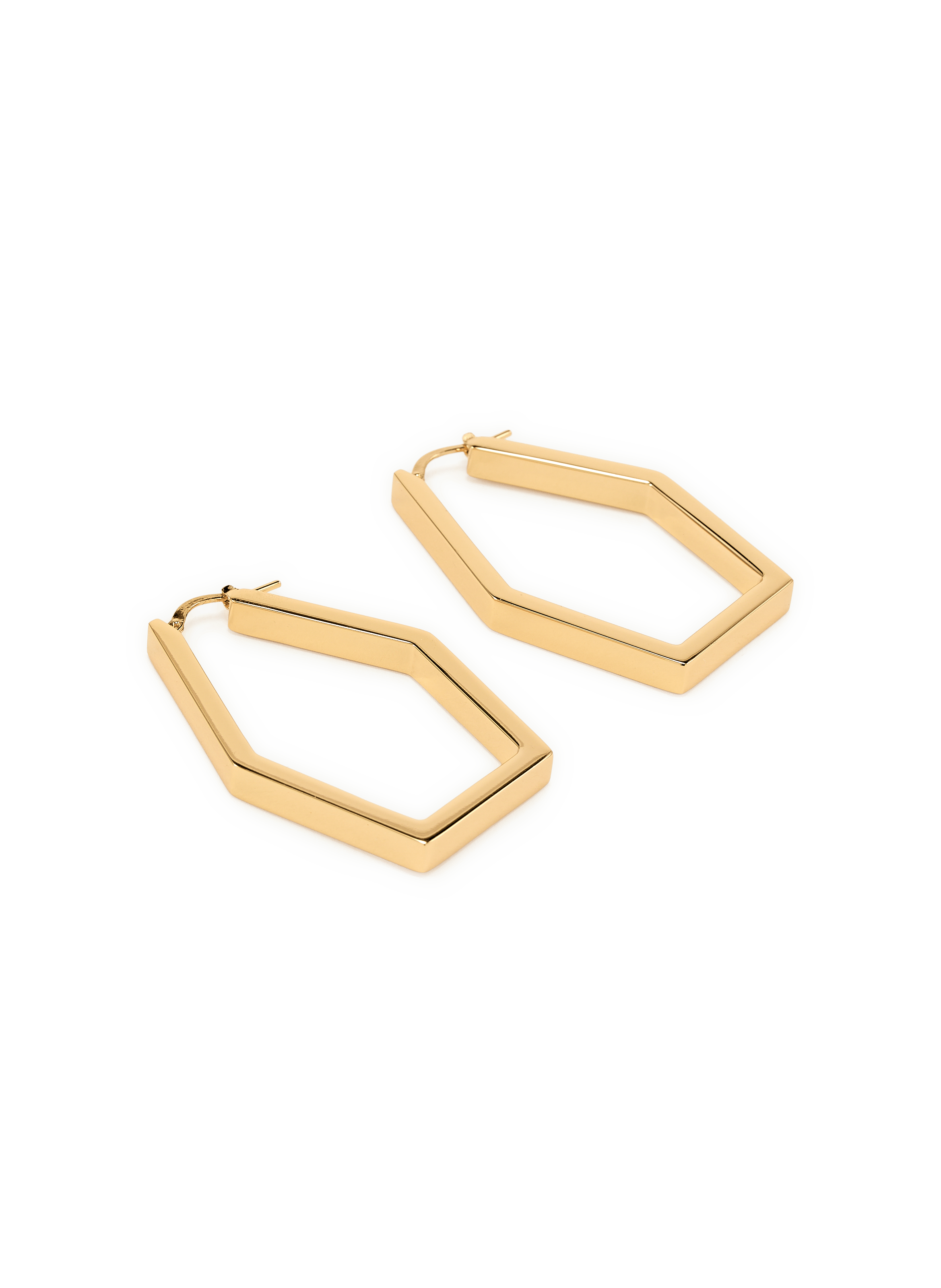 Boucles d'oreilles créoles Portal Hoops LA DOUBLEJ Doré