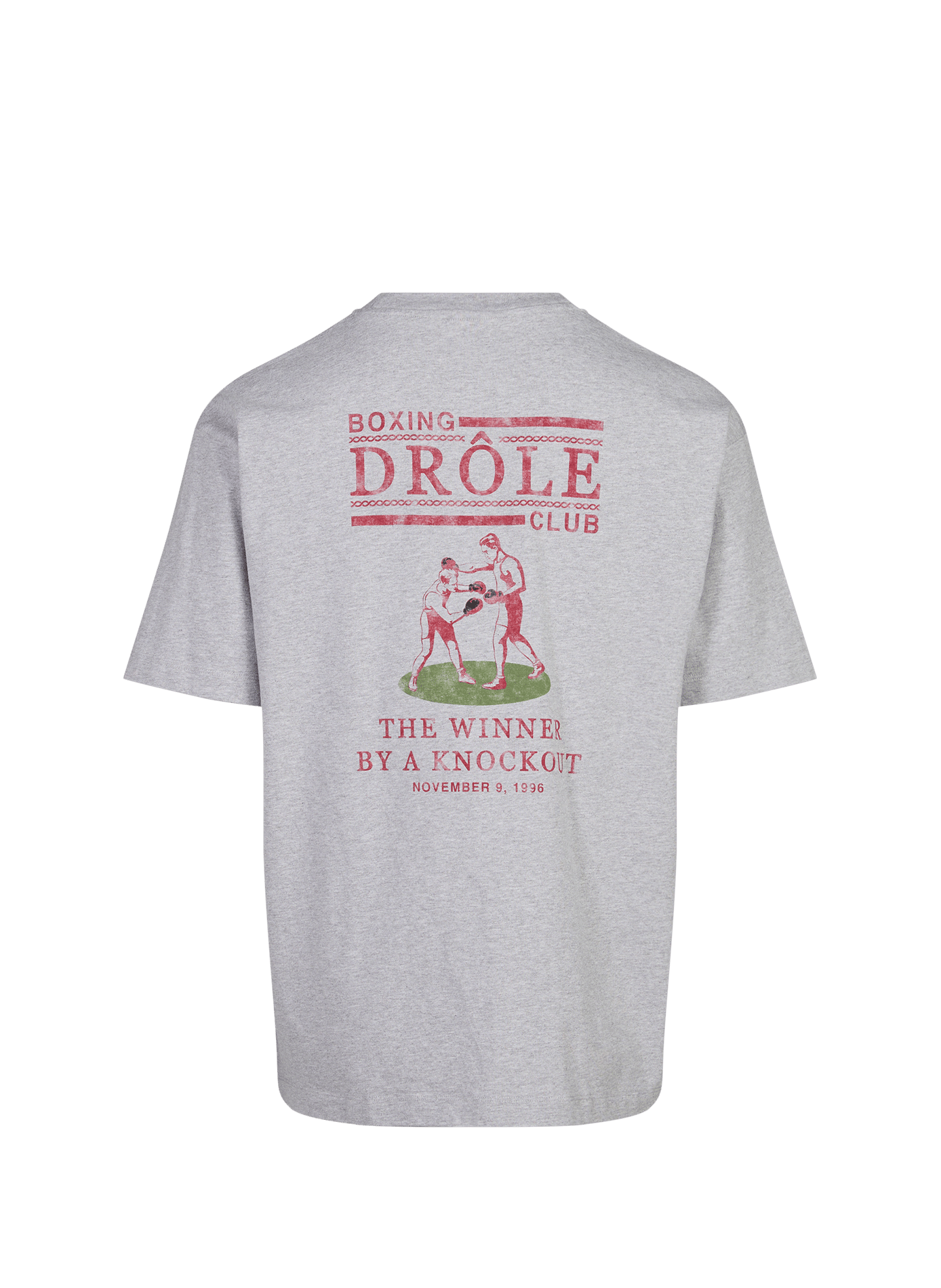 Oversized cotton T-shirt DROLE DE MONSIEUR Grey