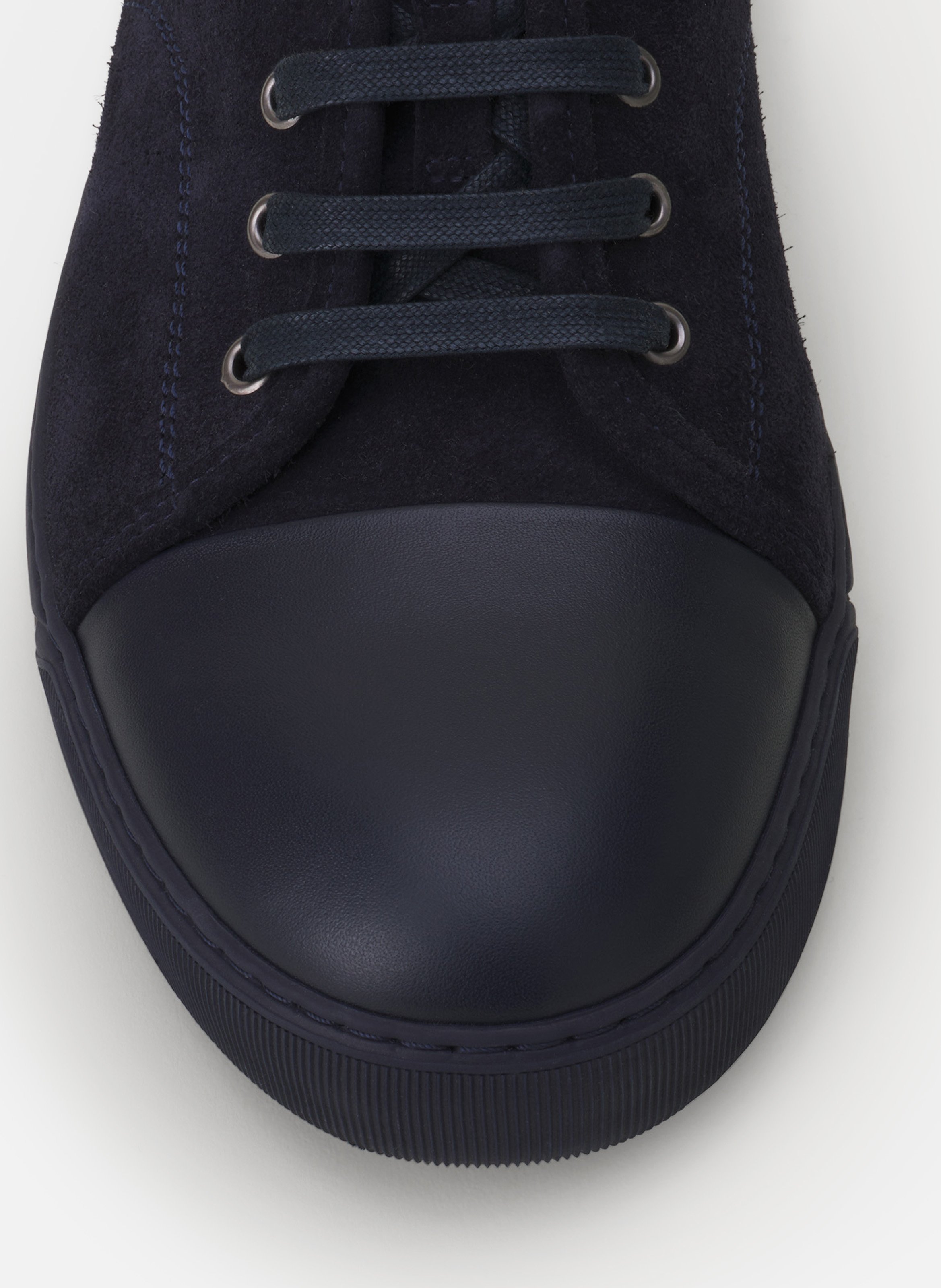 Sneakers dbb1 en cuir et suede LANVIN Bleu
