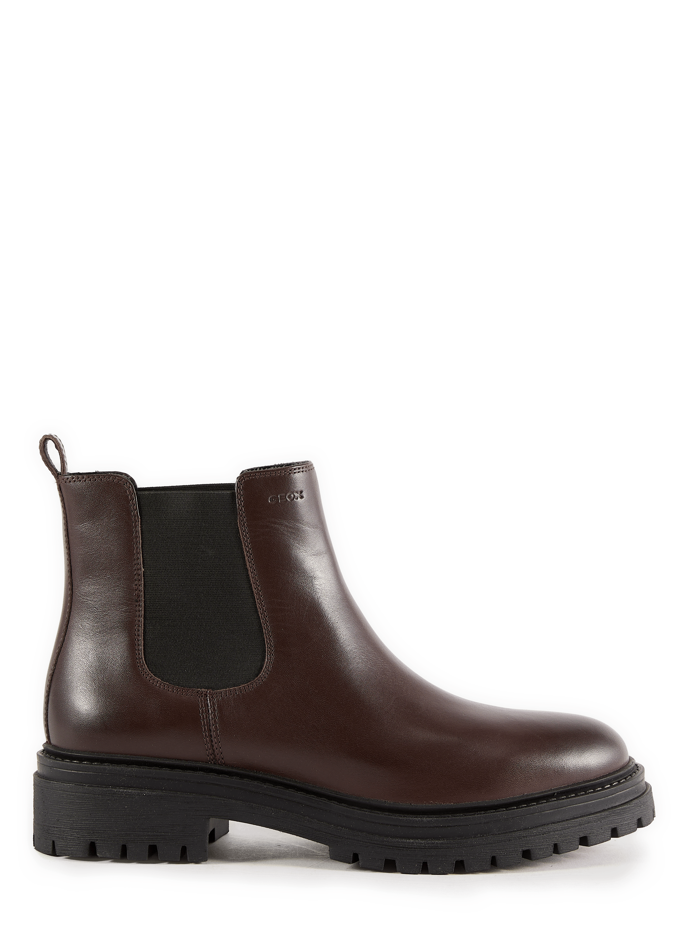 Bottines Iridea en cuir lisse mélangé GEOX Marron
