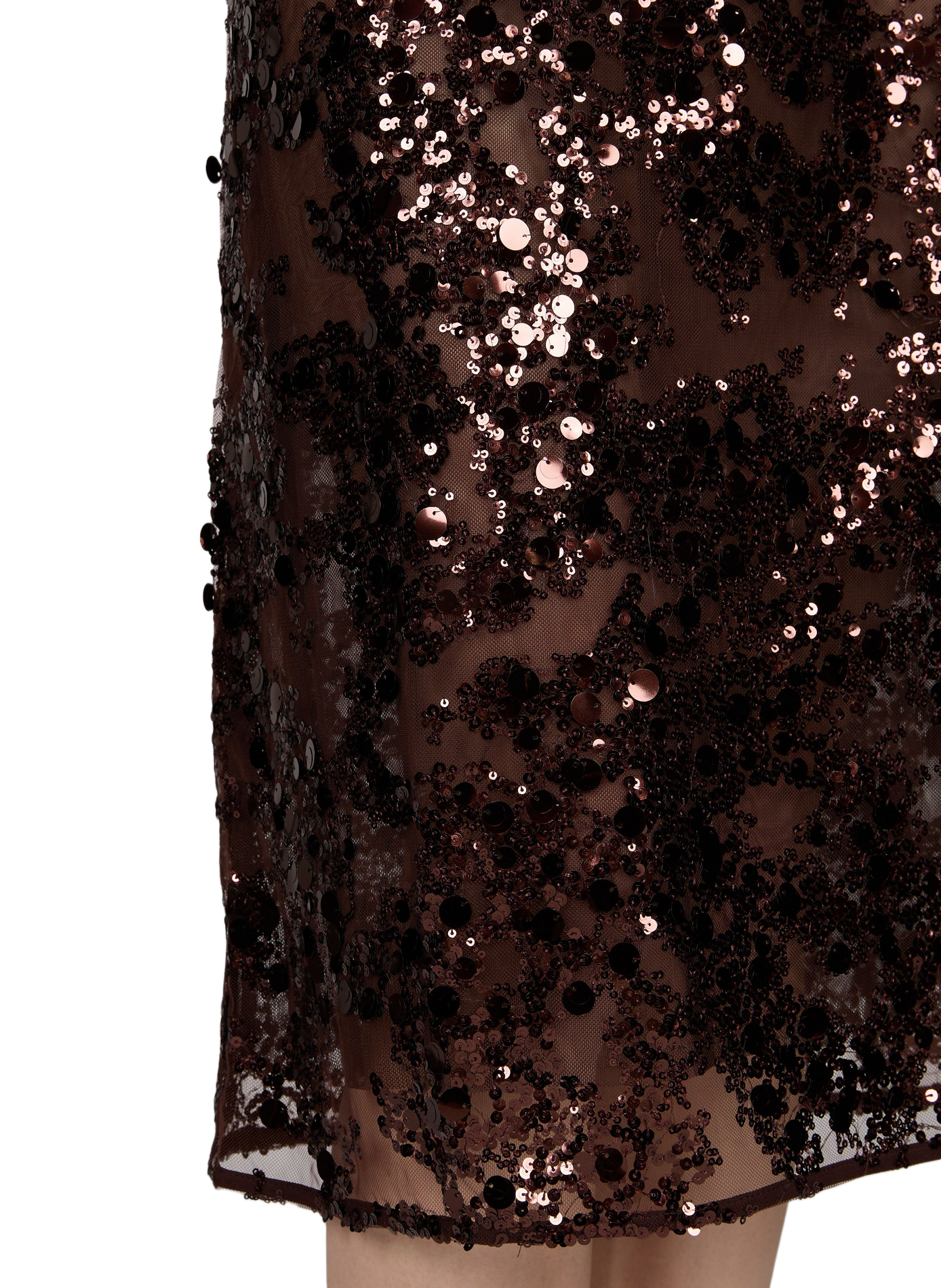 Jupe midi Shania à strass BAUM UND PFERDGARTEN Marron
