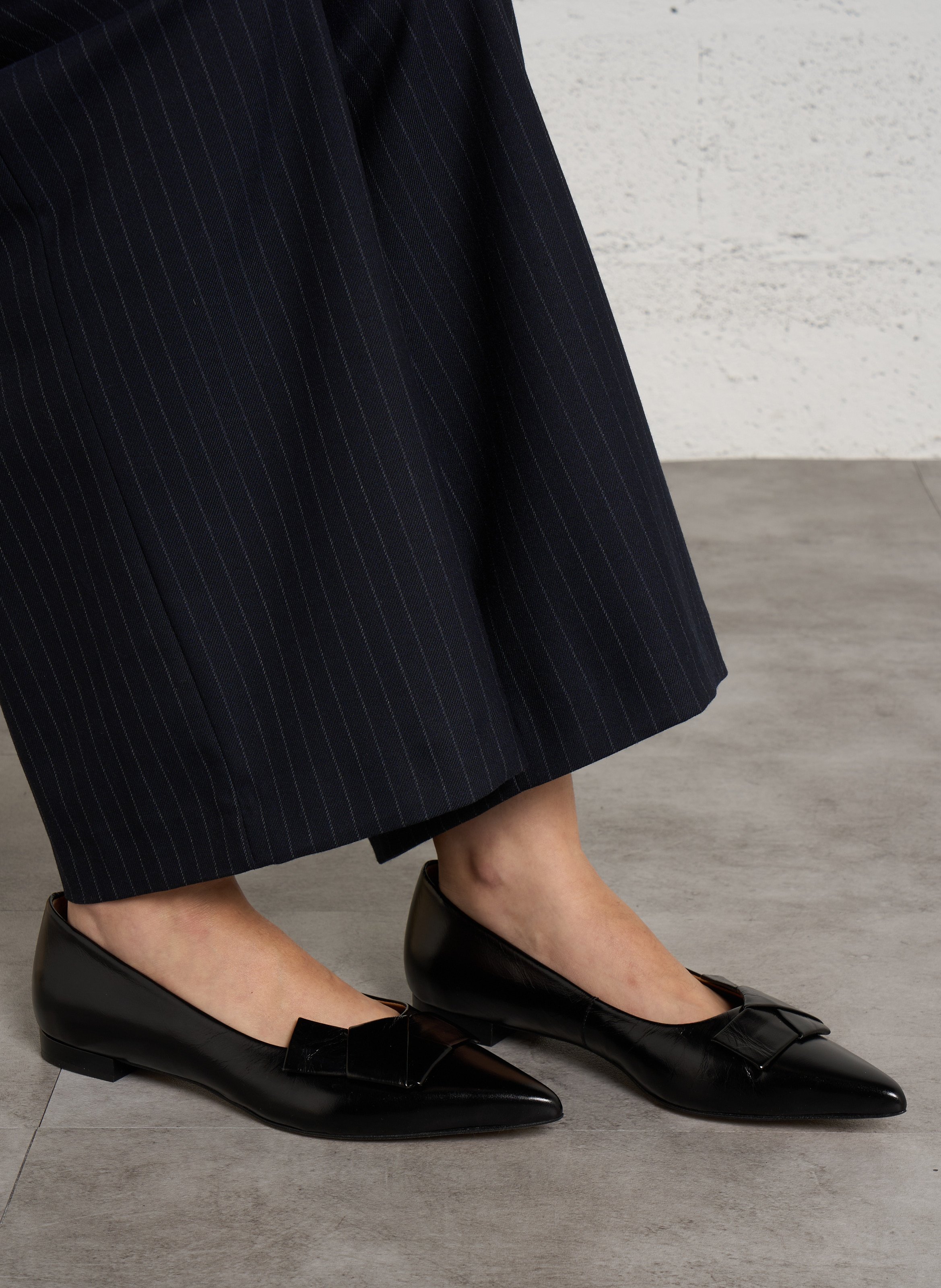 Ballerines en cuir sarah MAISON 123 Noir