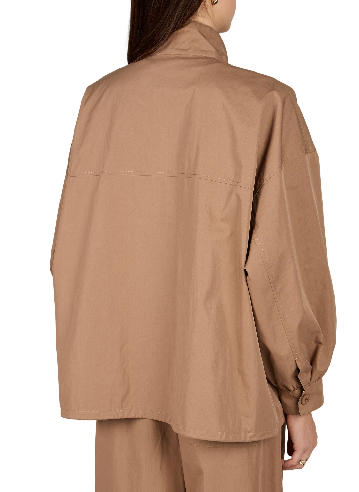 Jacke mit Stehkragen aus Baumwollmischung BAUM UND PFERDGARTEN Beige