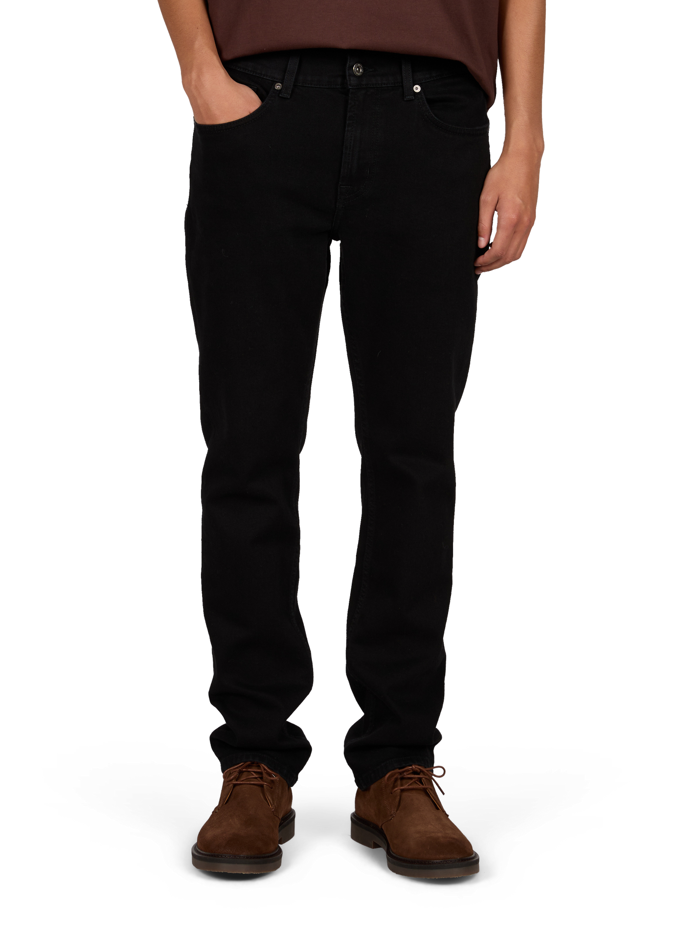 Gerader Jeans aus Baumwollmischung 7 FOR ALL MANKIND Blau