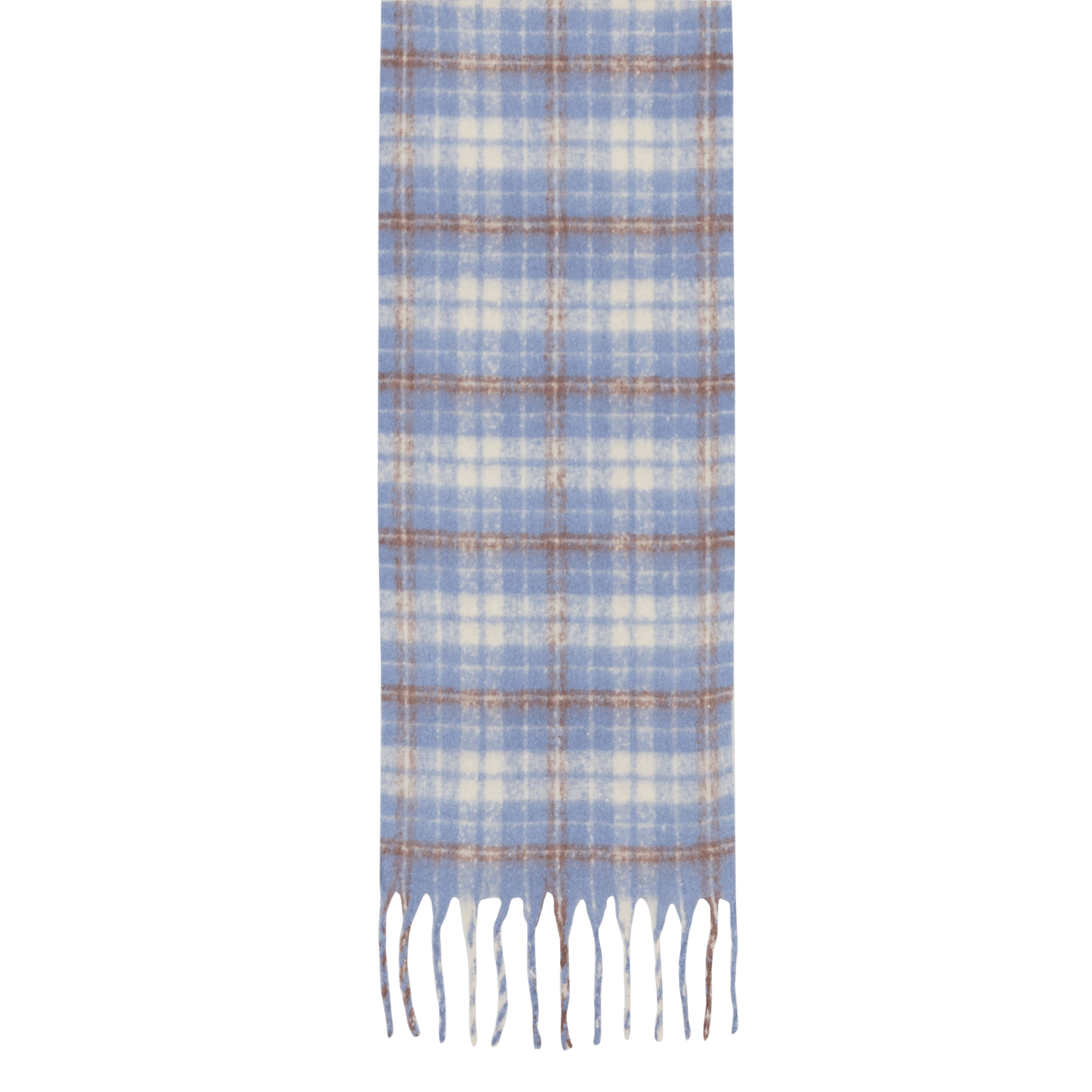 Echarpe frangées à carreaux rosa | Bleu MAISON 123 Femme