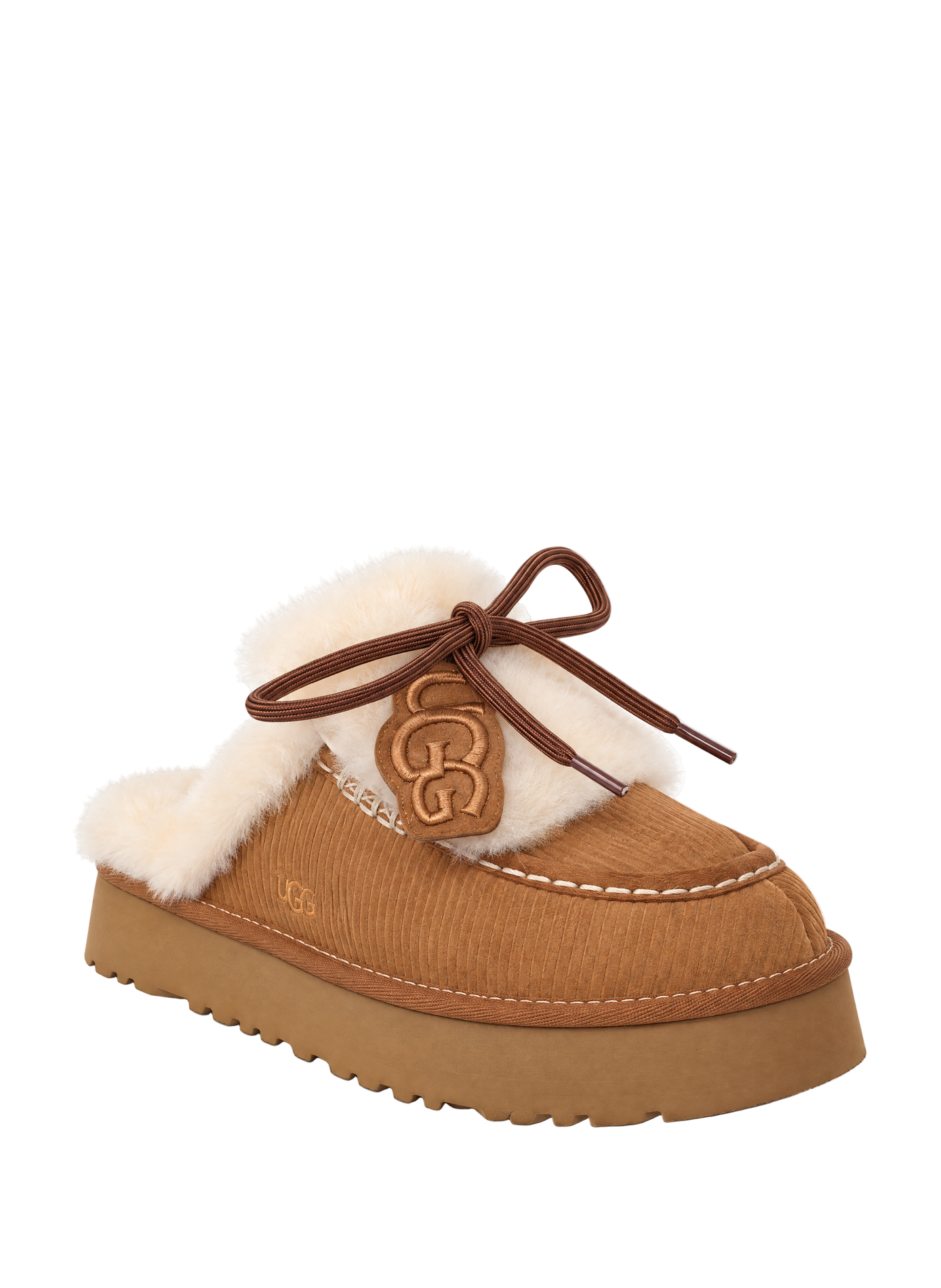 Mules à lacets en cuir  UGG Marron