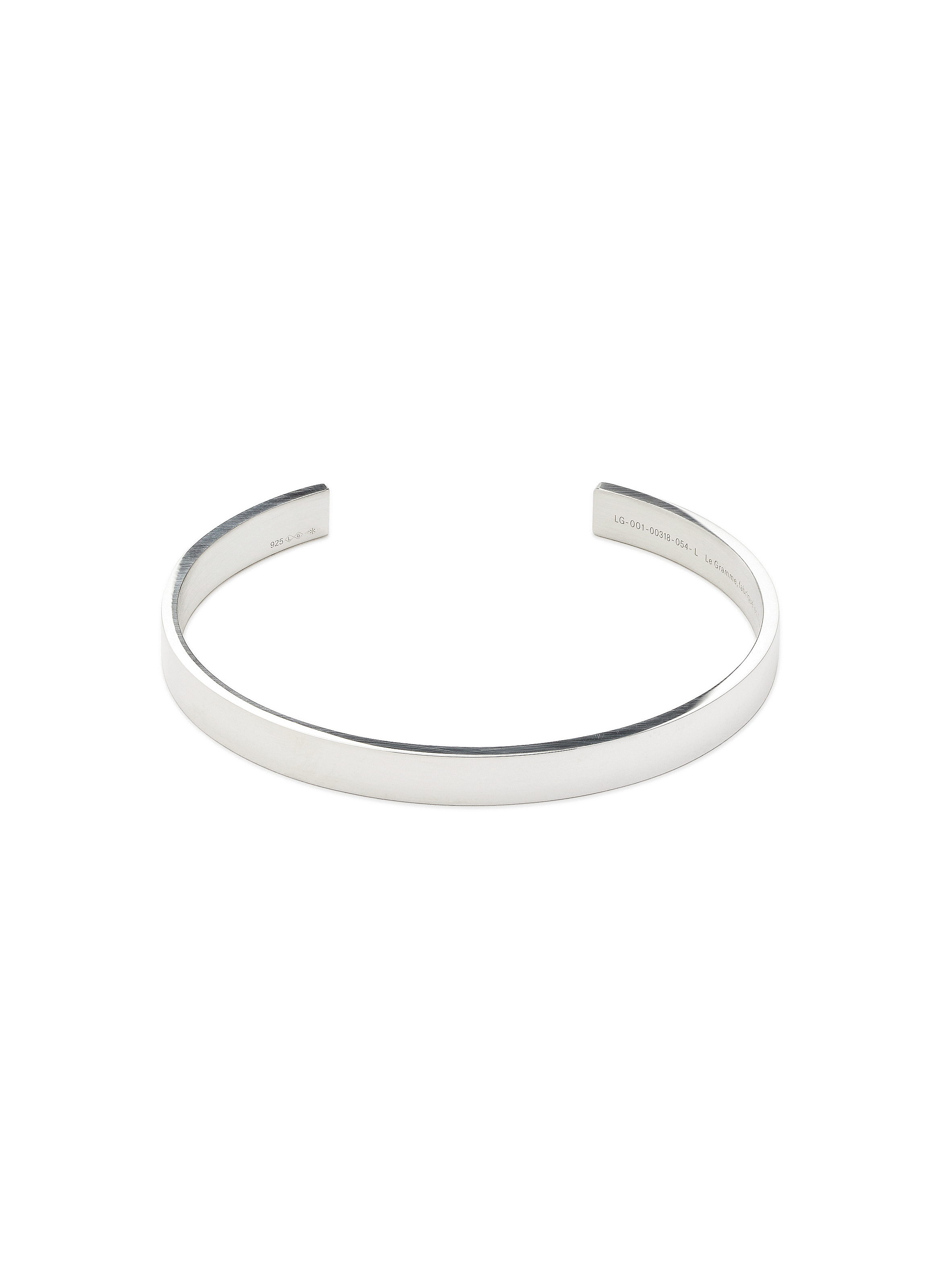 LE GRAMME Bracelet ruban le 21g en argent lisse brossé Argent