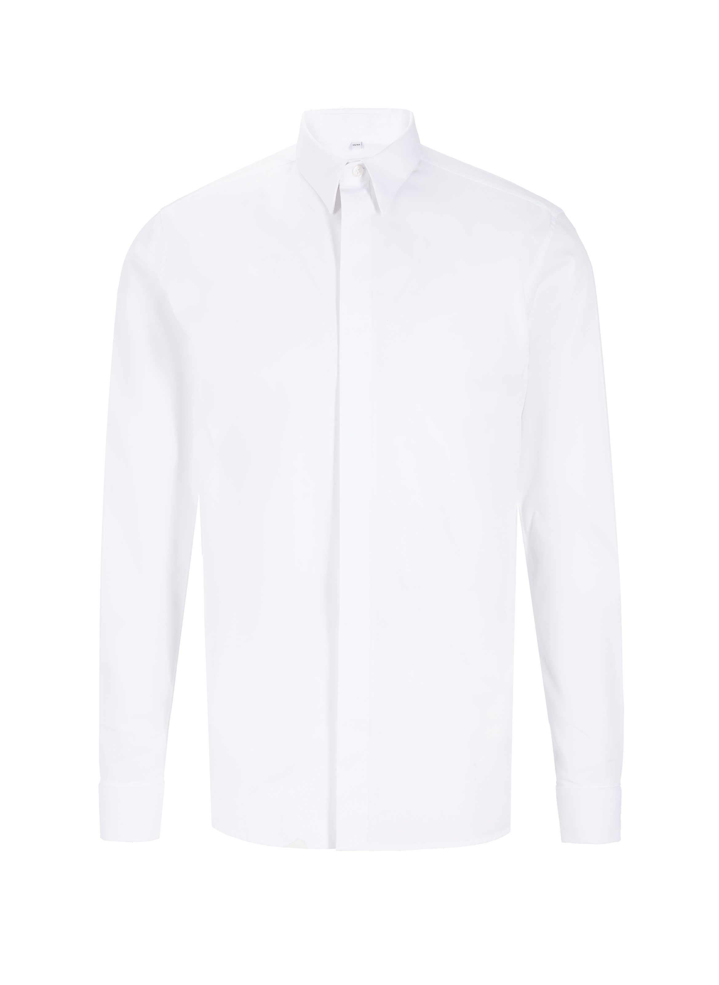 AU PRINTEMPS PARIS Chemise slim en popeline de coton Blanc