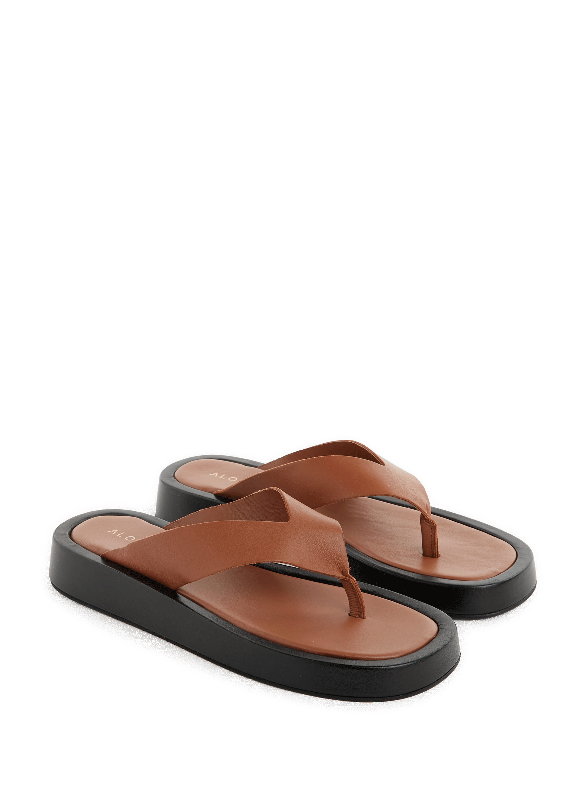 Tongs Overcast en cuir