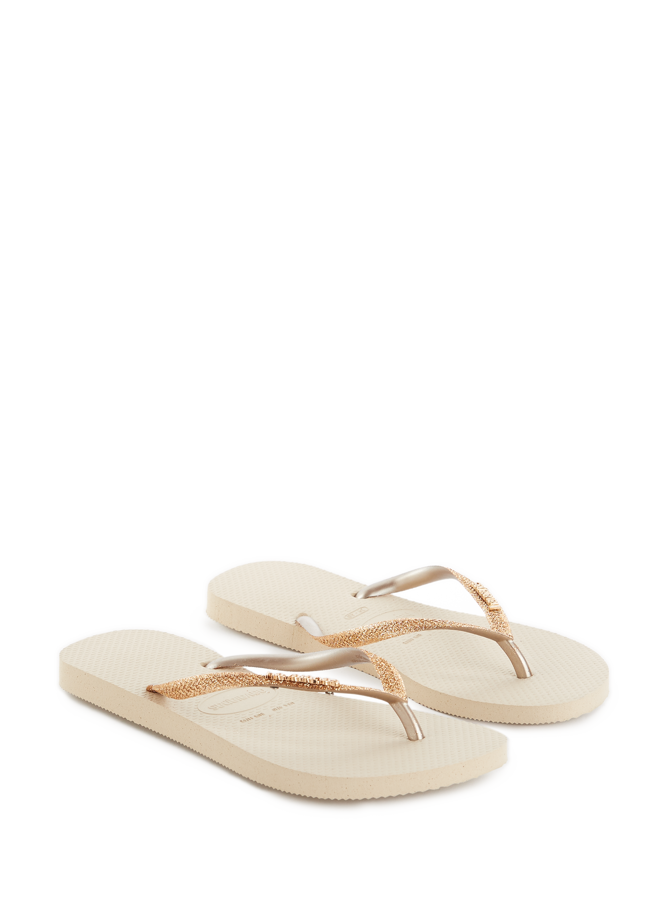 Slim Glitter II flip flops HAVAIANAS Golden