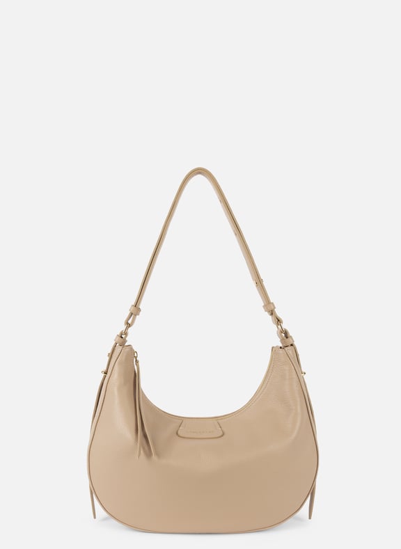 Grand sac hobo - dune Beige by LANCASTER LANCASTER Grand sac hobo - dune Beige
