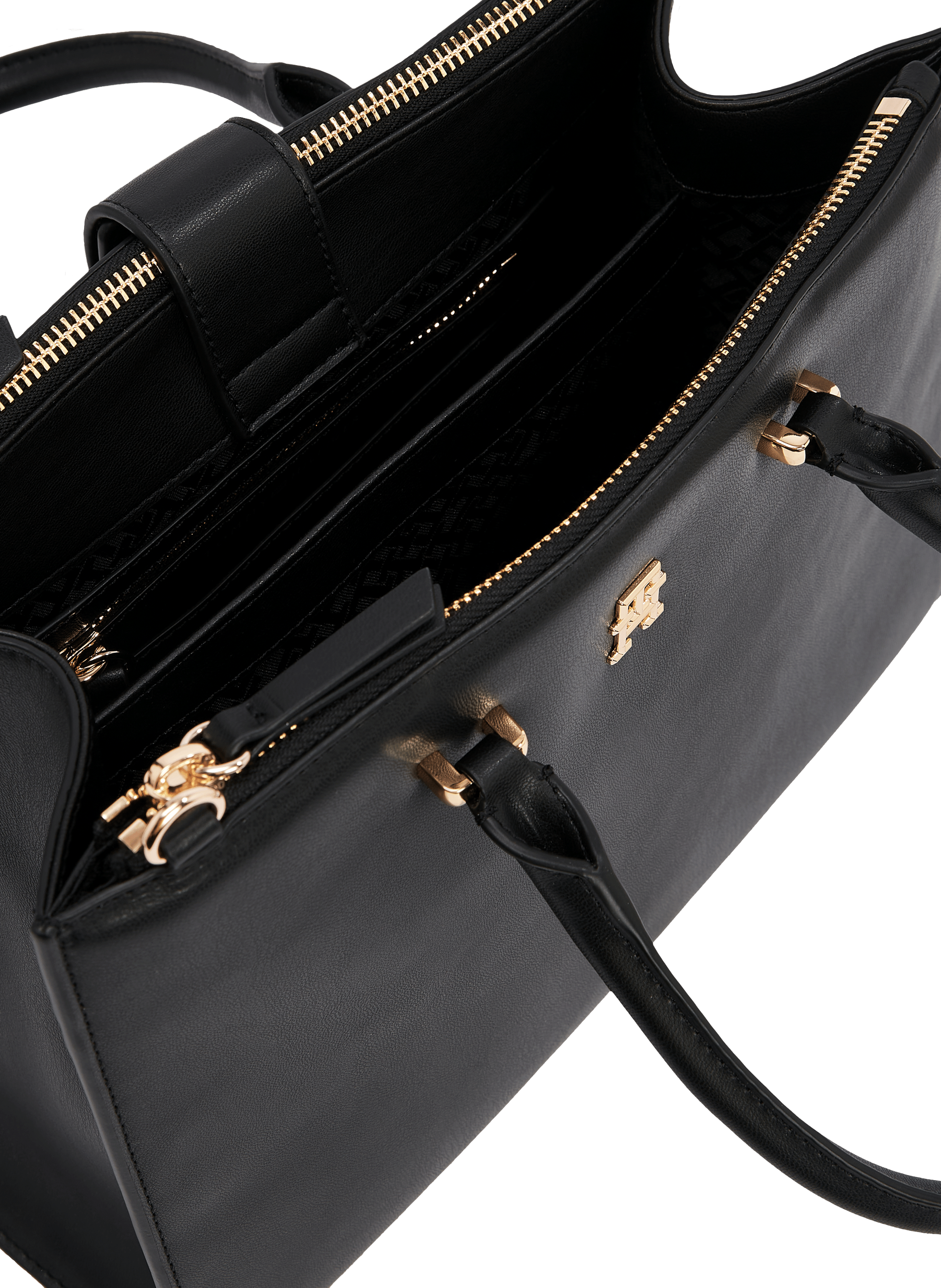 Borsa shopper con logo TOMMY HILFIGER Nero