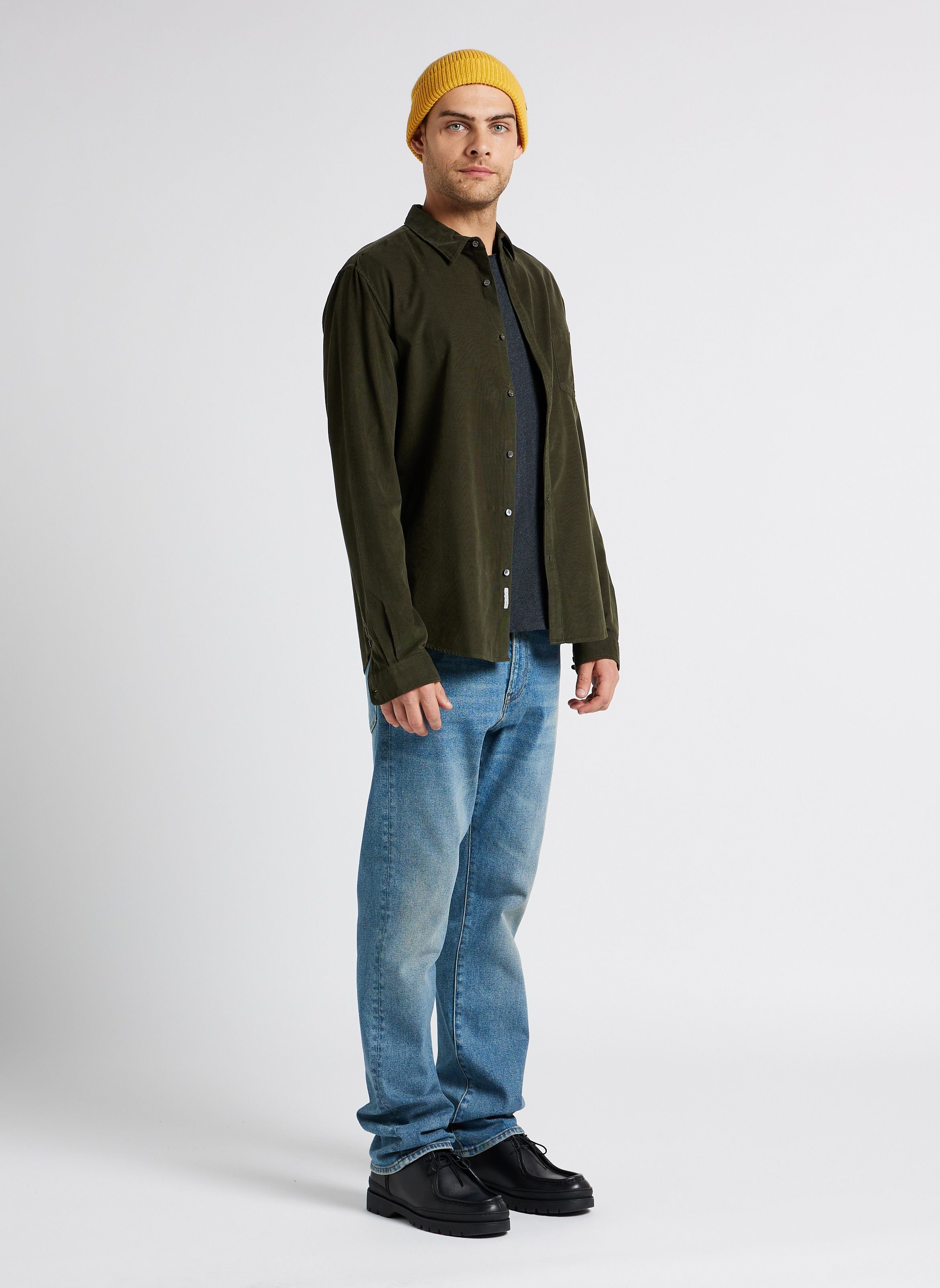 Tee-shirt col rond en coton Gris