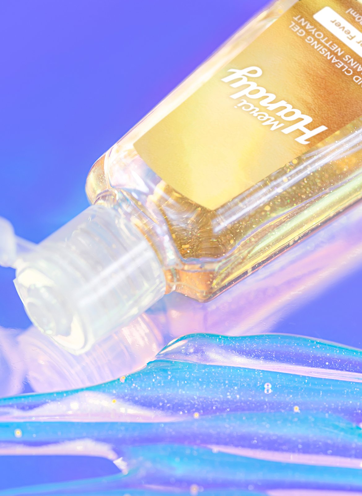 Hand cleansing gel - Glitter fever MERCI HANDY No color