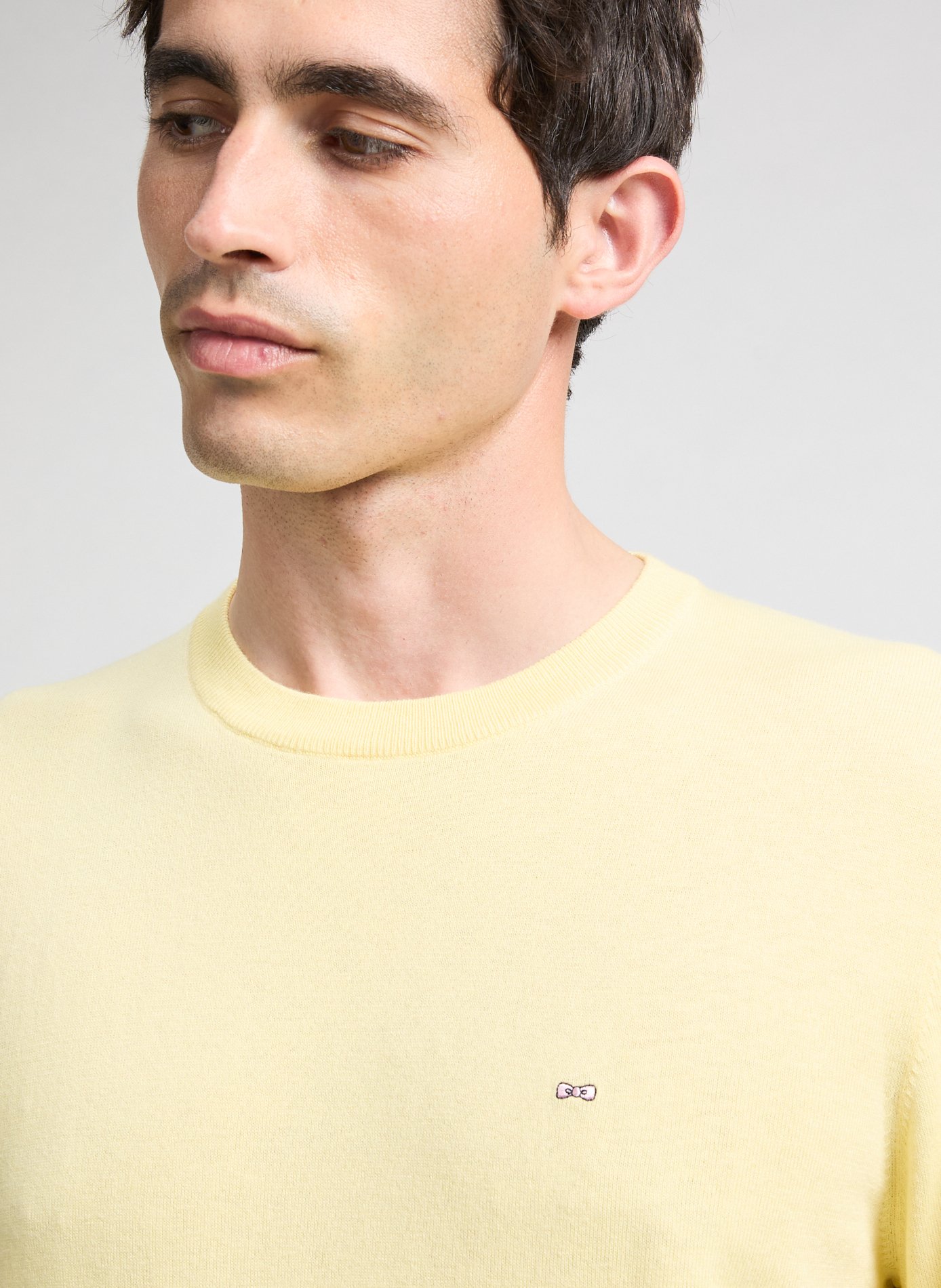 Pull en coton mélangé  EDEN PARK Jaune