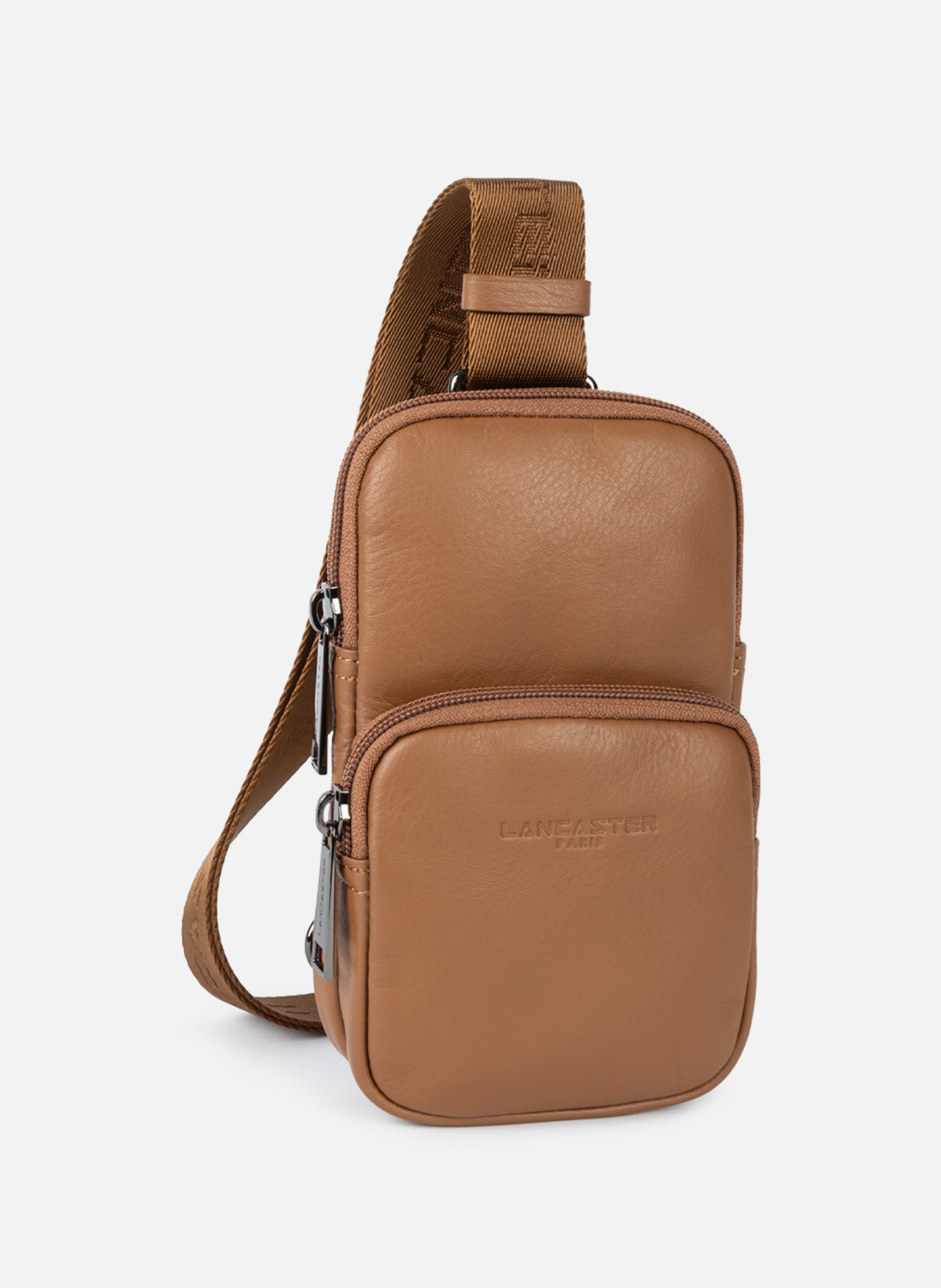 Crossbody bag - soft vintage homme LANCASTER Brown