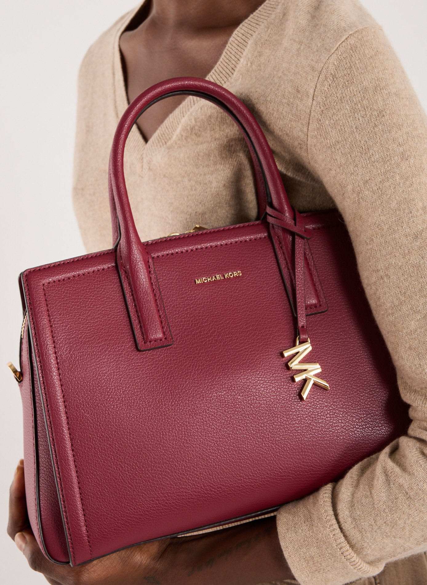 Laila leather handbag MICHAEL KORS Red