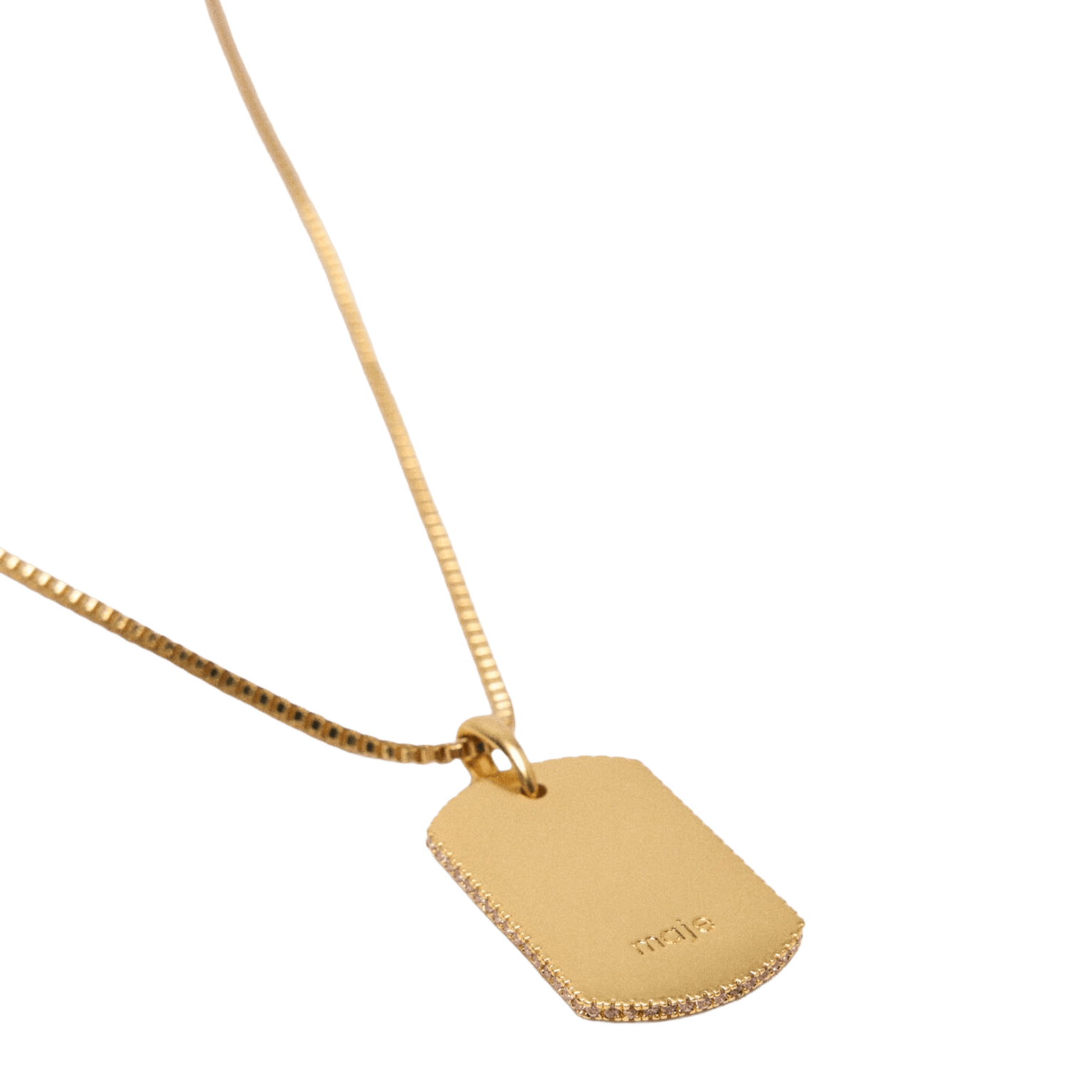 Collier en laiton MAJE Doré