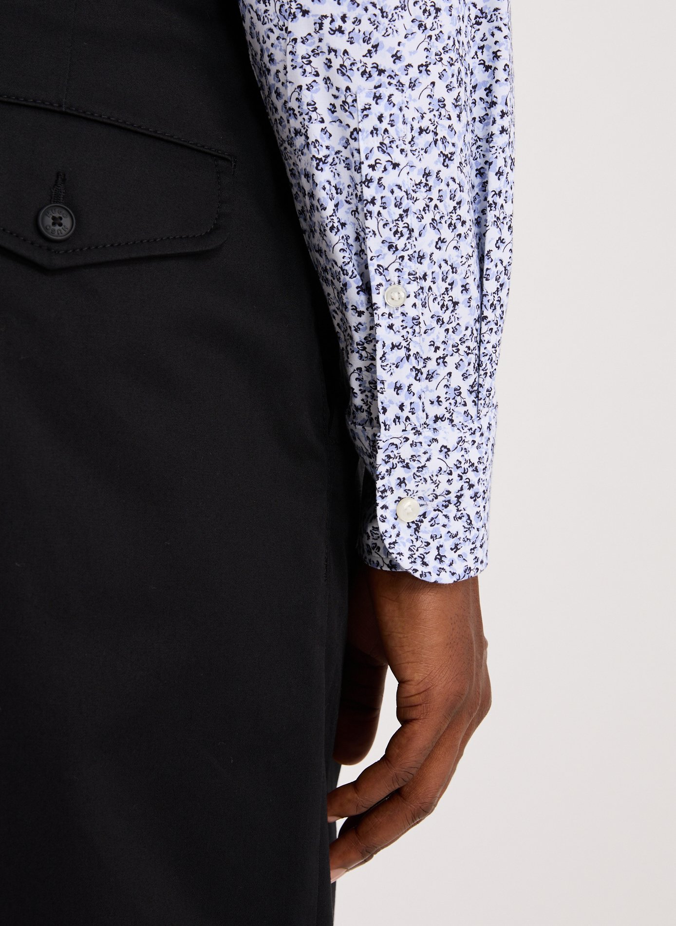 Chemise slim à imprimé florale  BOSS Multicolore