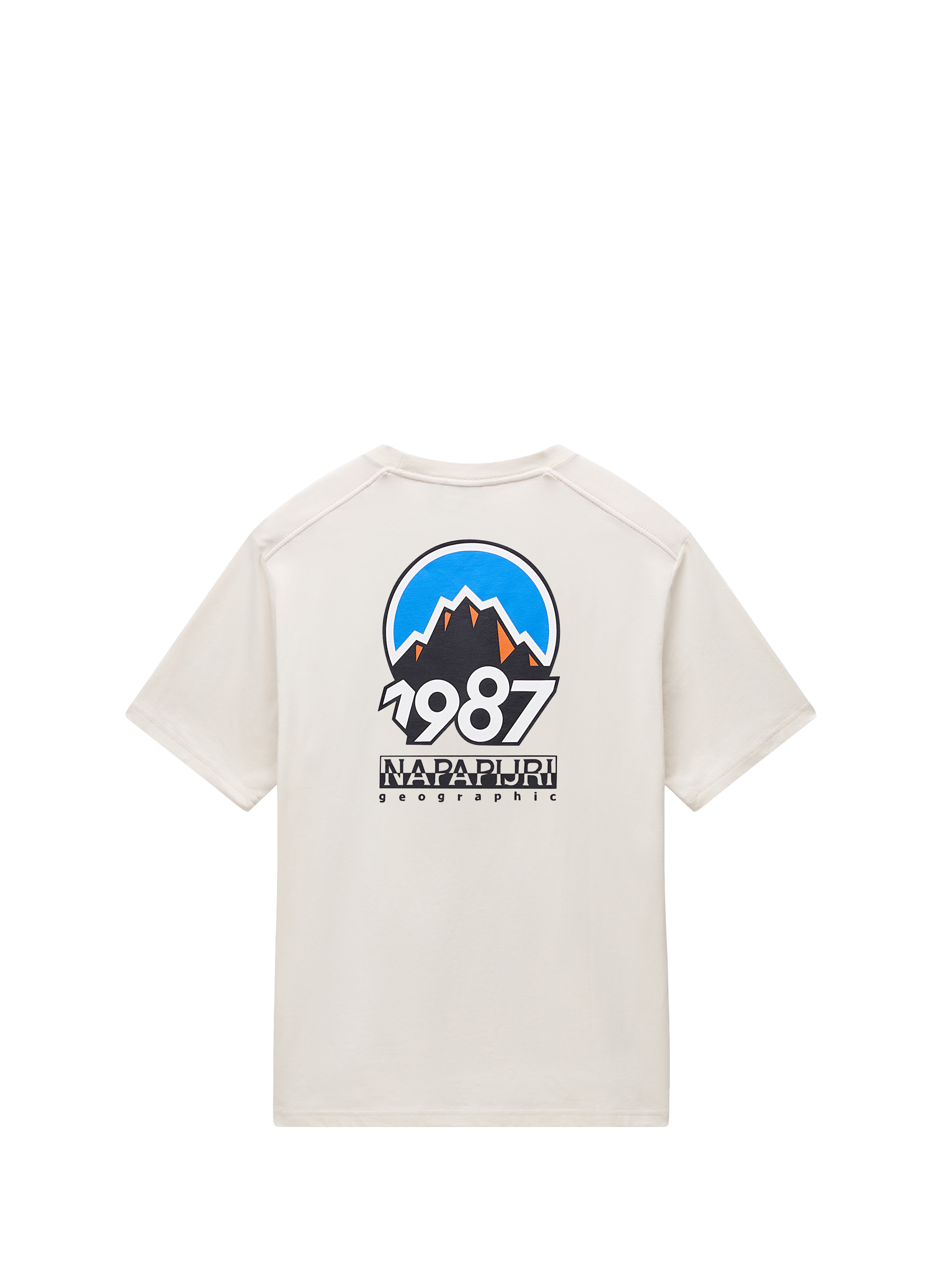 Oversized Printed T-shirt NAPAPIJRI Beige