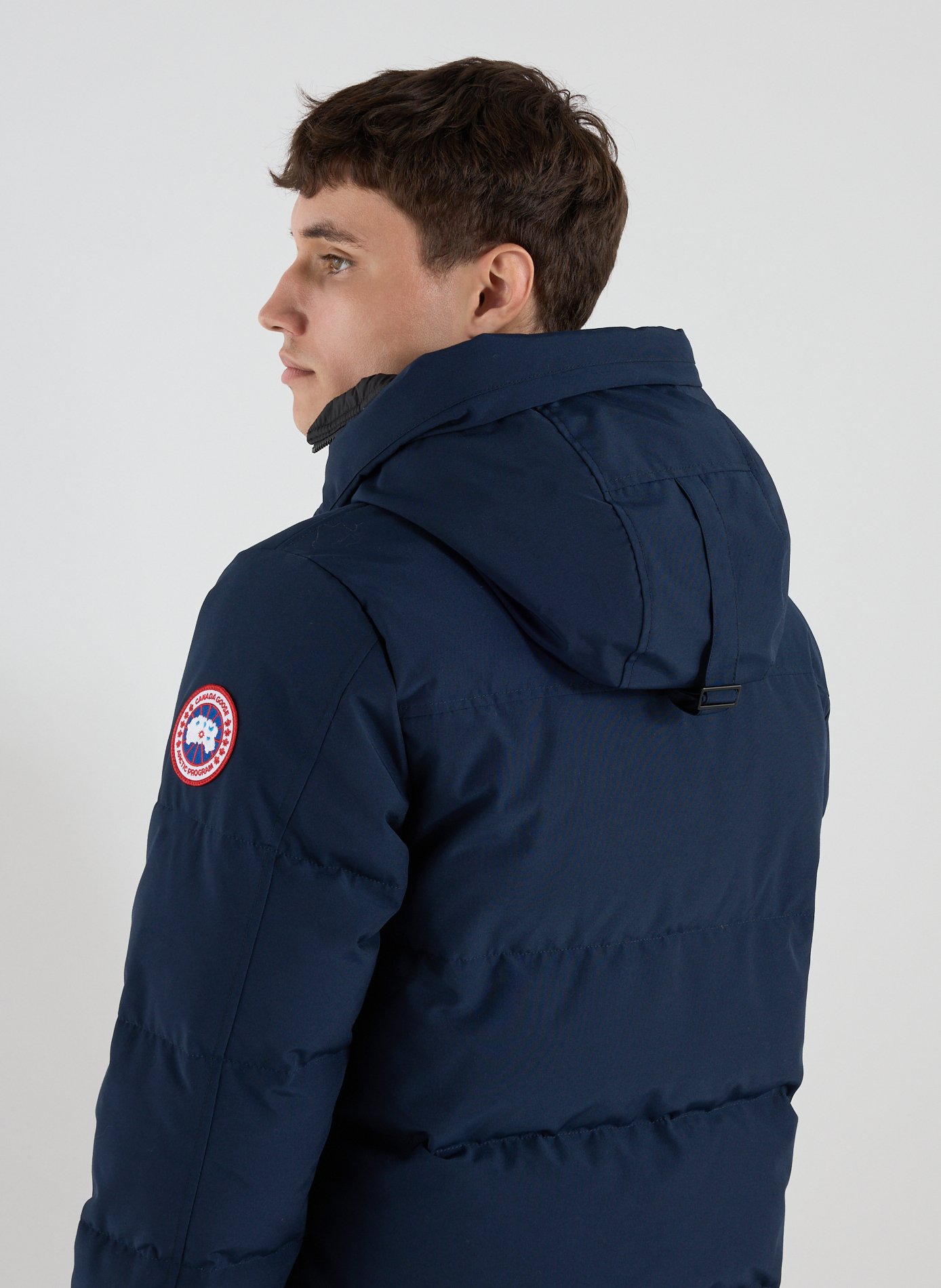Parka à capuche en coton CANADA GOOSE Bleu