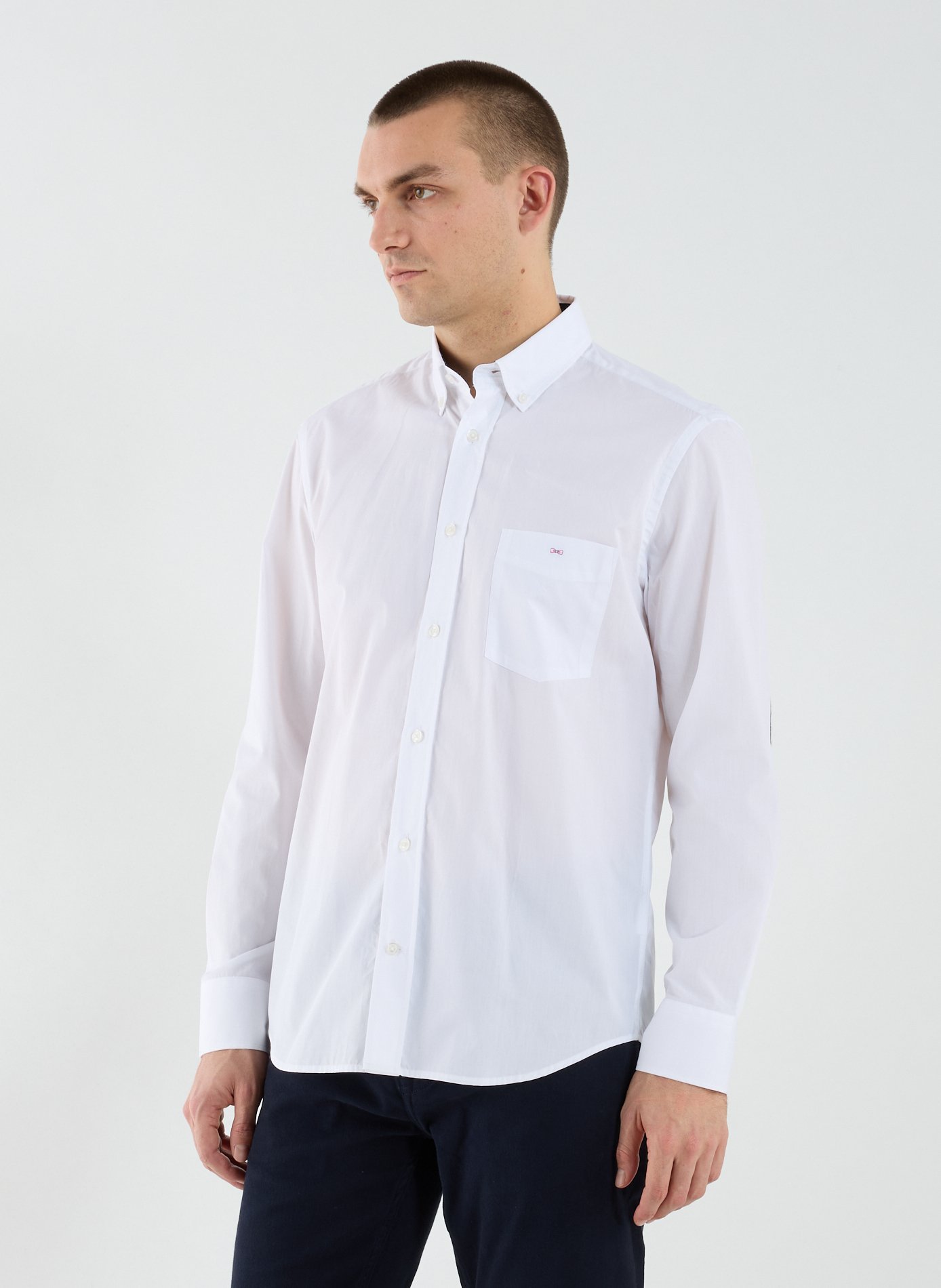 EDEN PARK Chemise col américain en coton Blanc