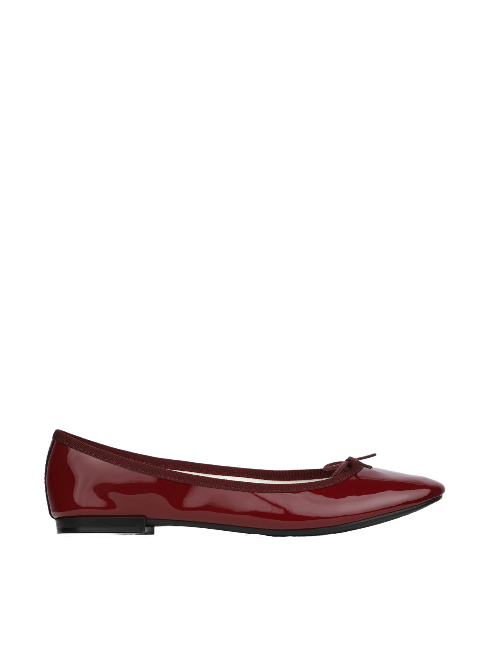 Ballerines en cuir vernis cendrillon REPETTO Rouge
