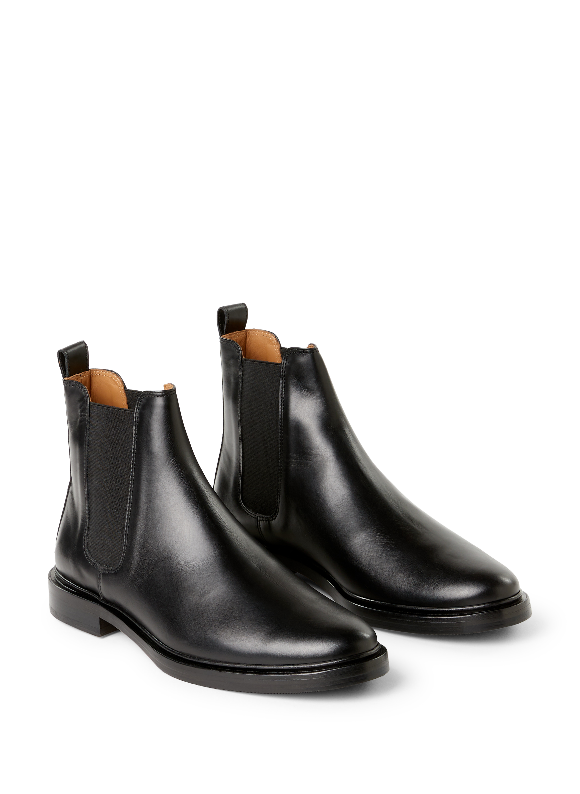 Ankle boots with silver tips BOBBIES Black