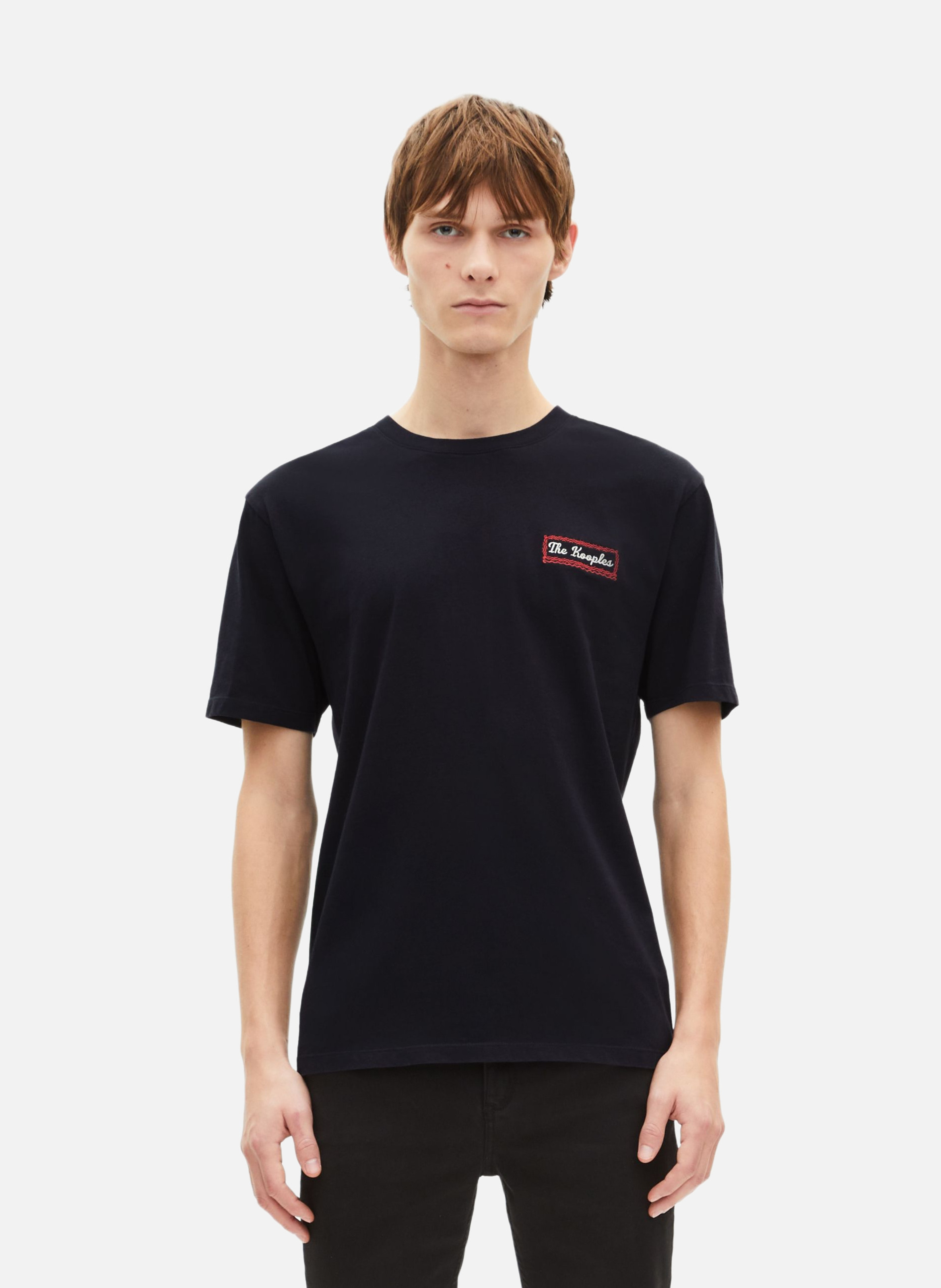 T-shirt avec sérigraphie via prony THE KOOPLES Bleu