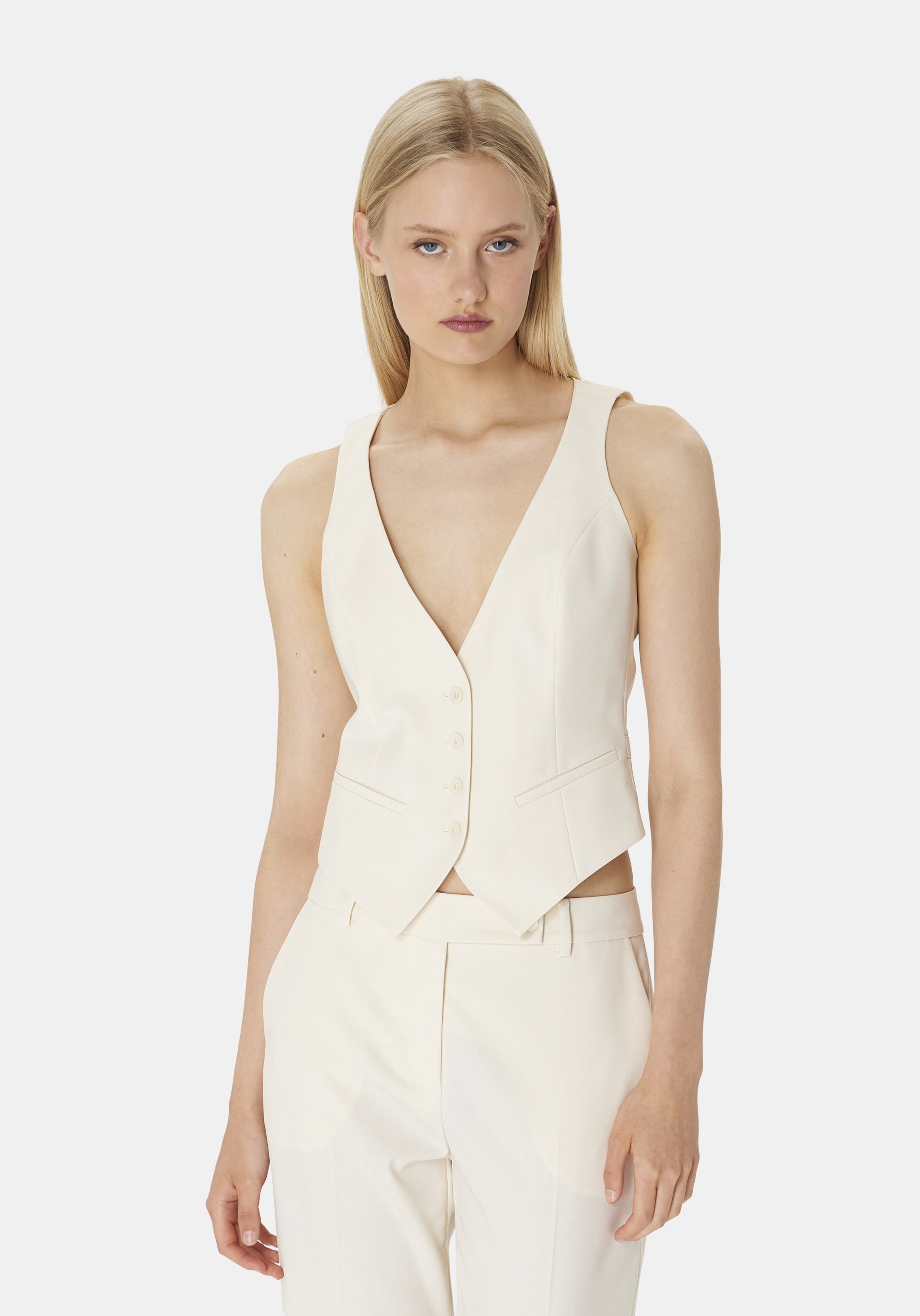 Gilet  uni - gianna TARA JARMON Blanc