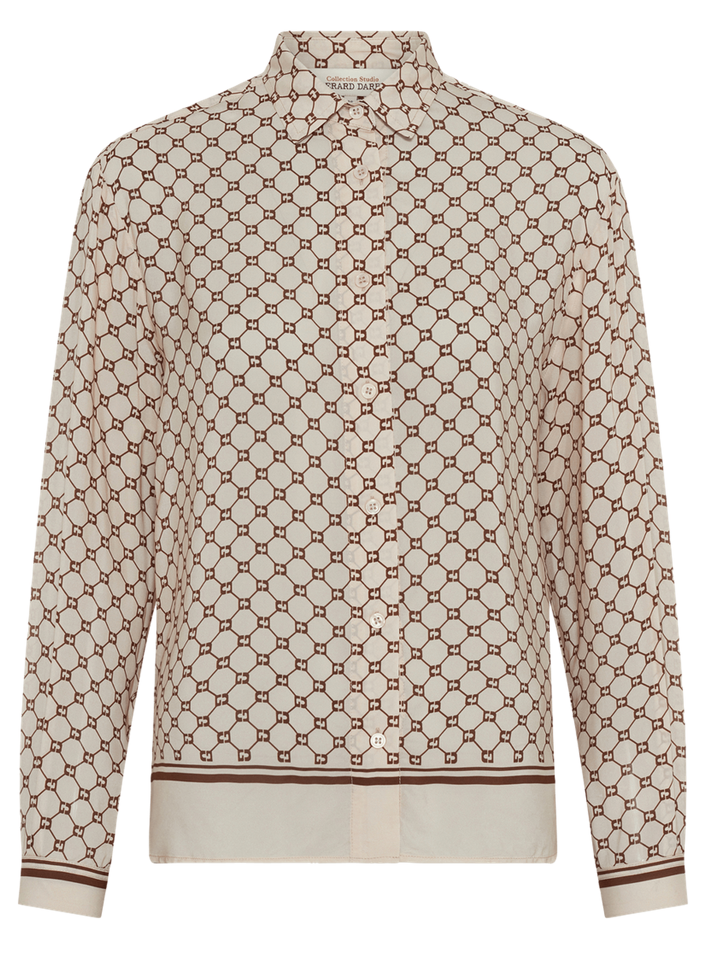 Chemise fluide à monogramme - clariane GERARD DAREL Beige