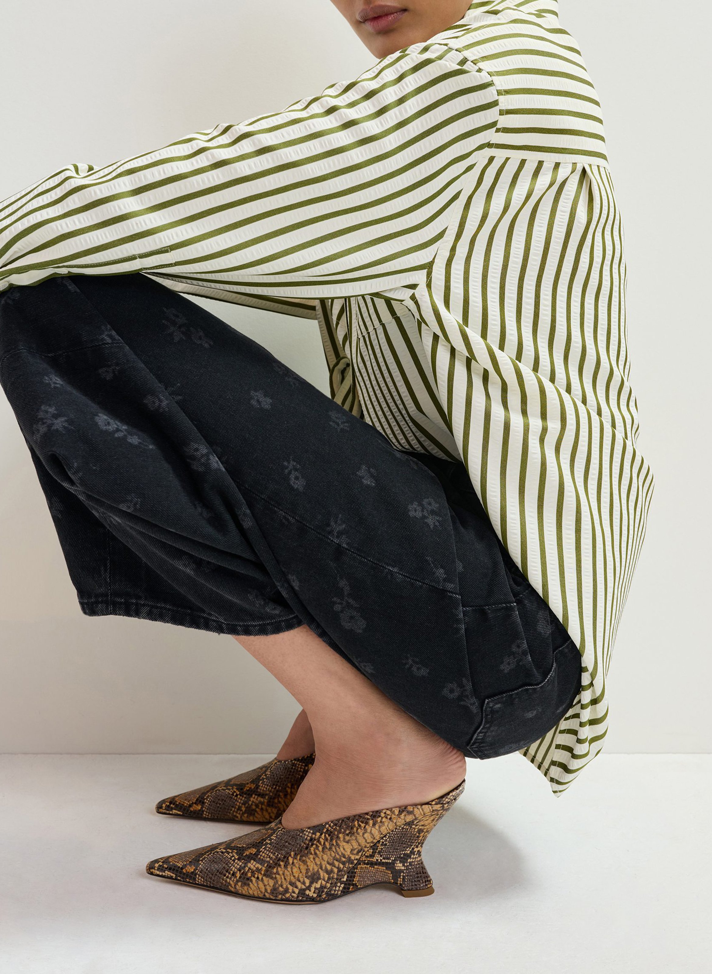 Chemise oversize à rayures Janna ESSENTIEL ANTWERP Blanc