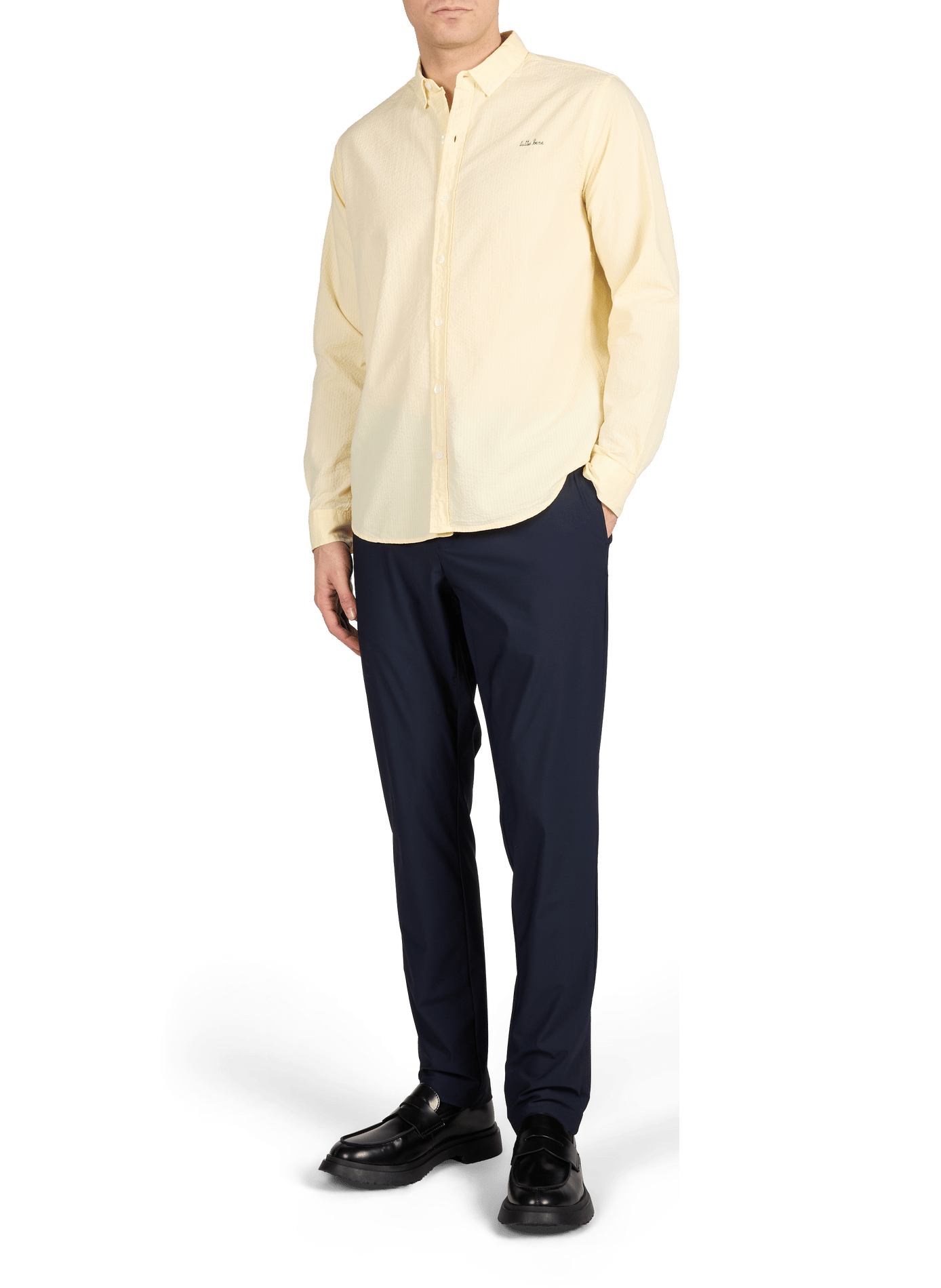 Malesherbes straight cotton gauze shirt MAISON LABICHE Yellow