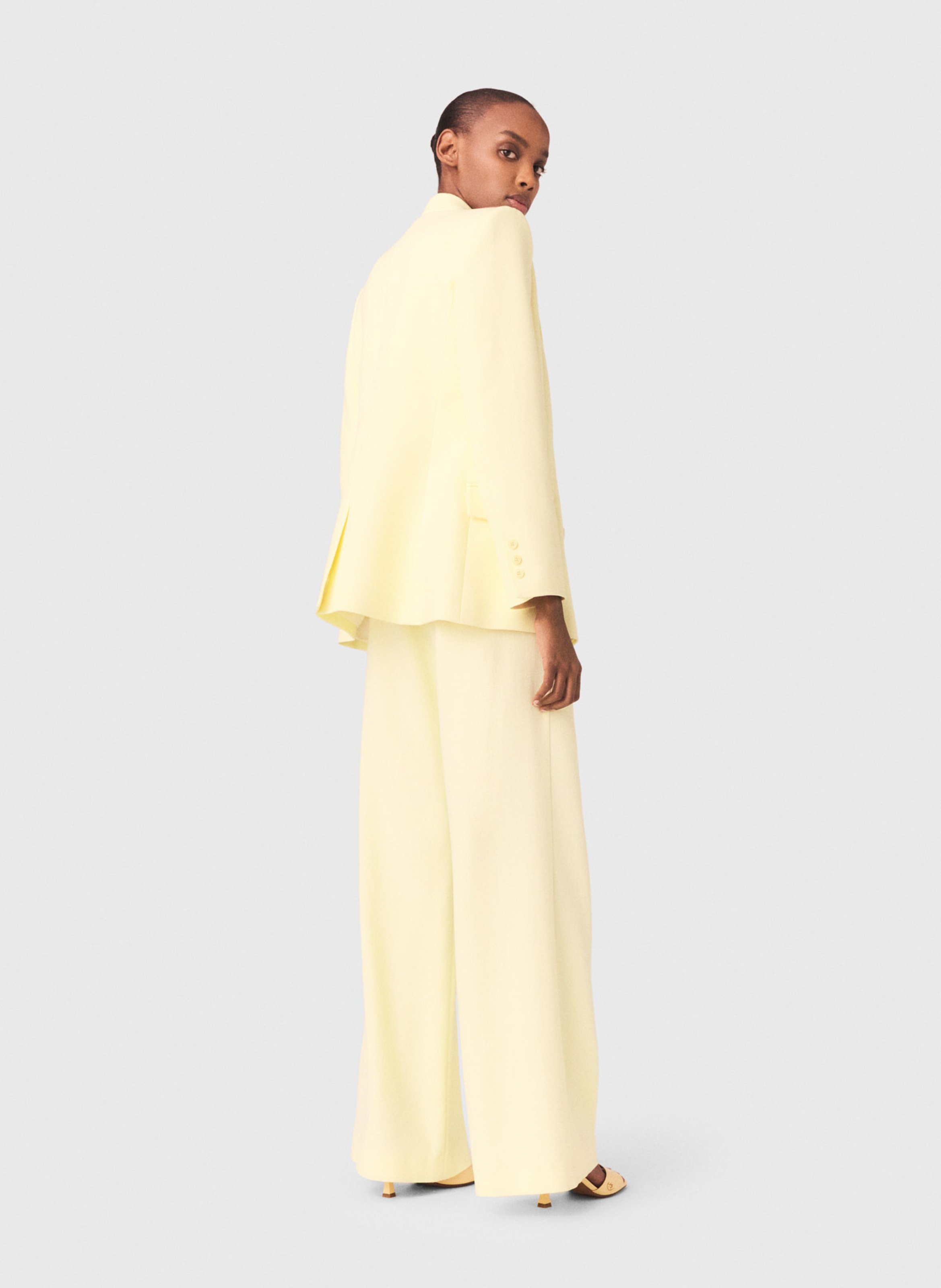 Veste de tailleur ajustée MAJE Jaune