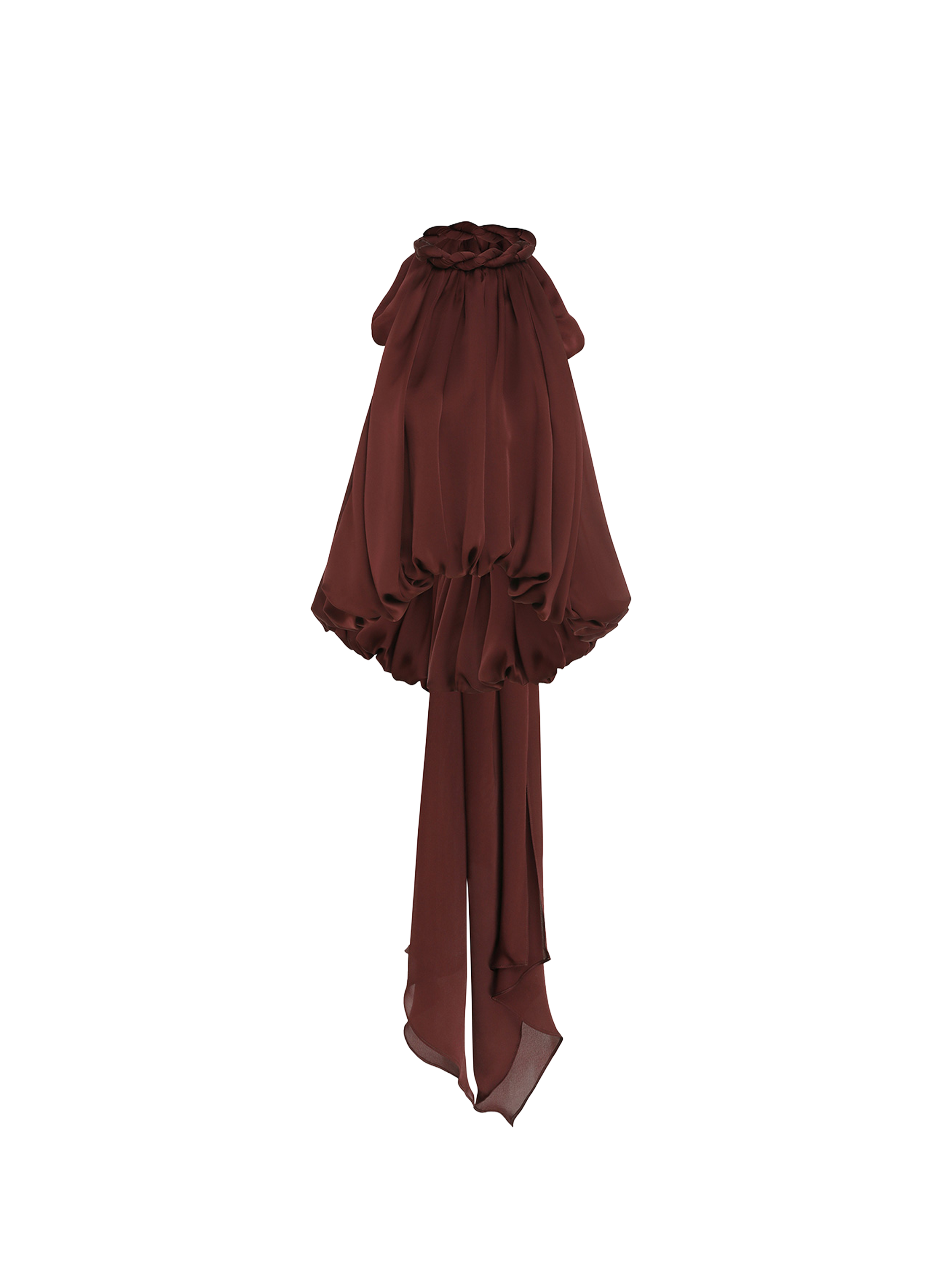 Top sin espalda Billow Luna de seda ZIMMERMANN Rojo