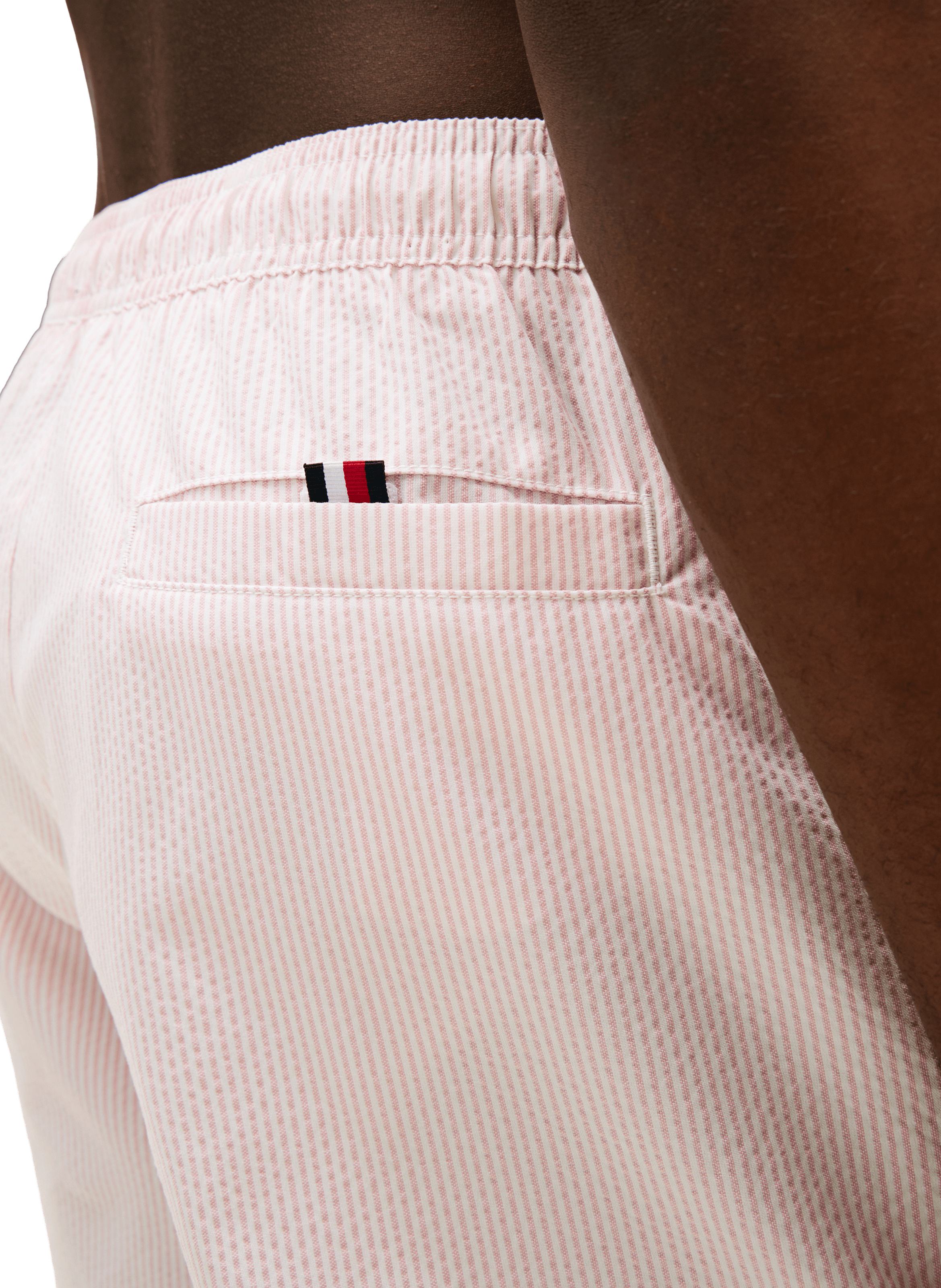 Short de bain uni TOMMY HILFIGER Rose