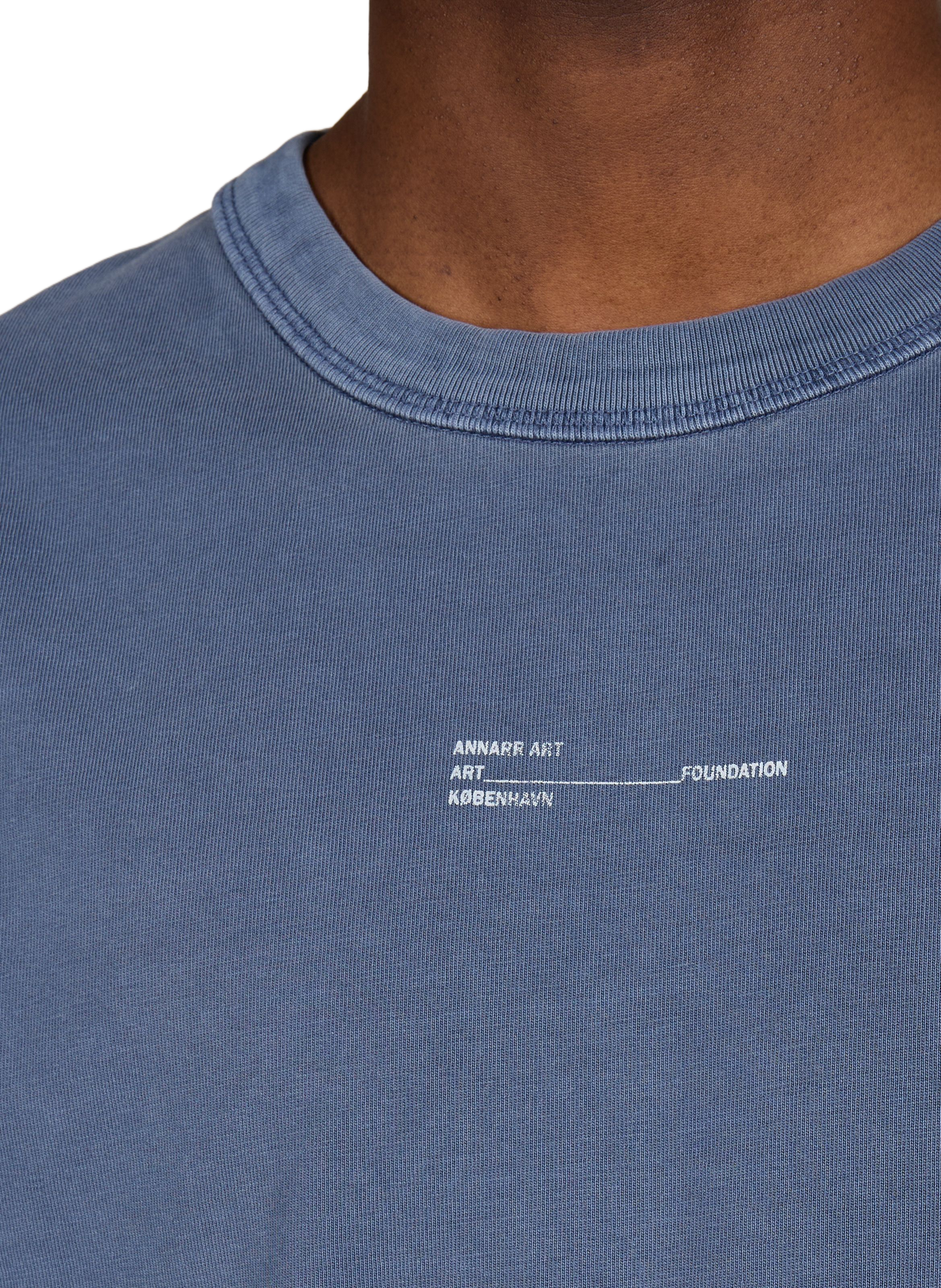 T-shirt imprimé col rond en coton ANNARR Gris