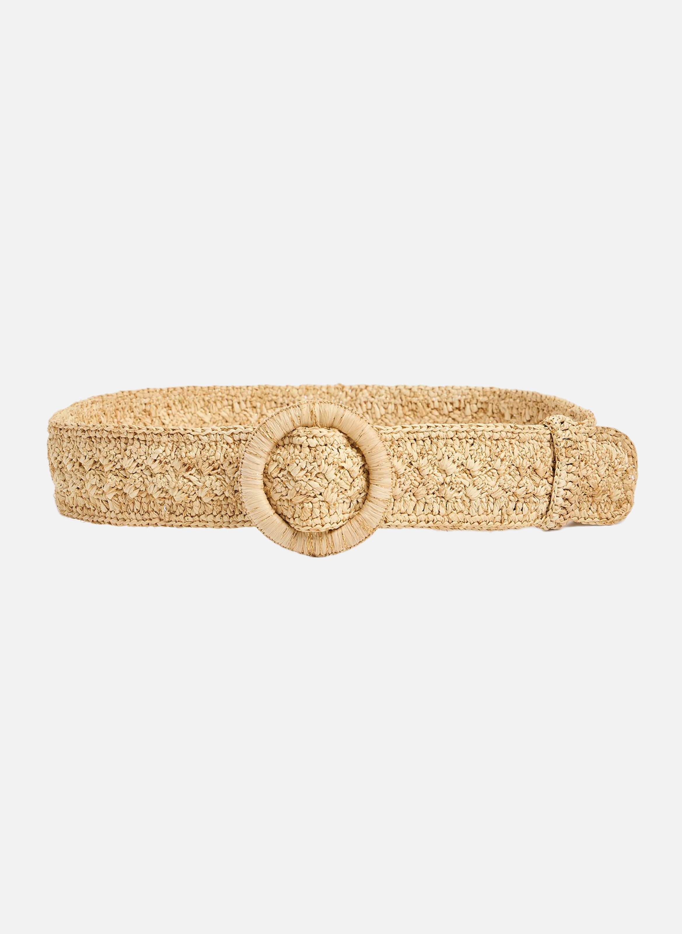 Ceinture en raphia 45mm VANESSA BRUNO Beige