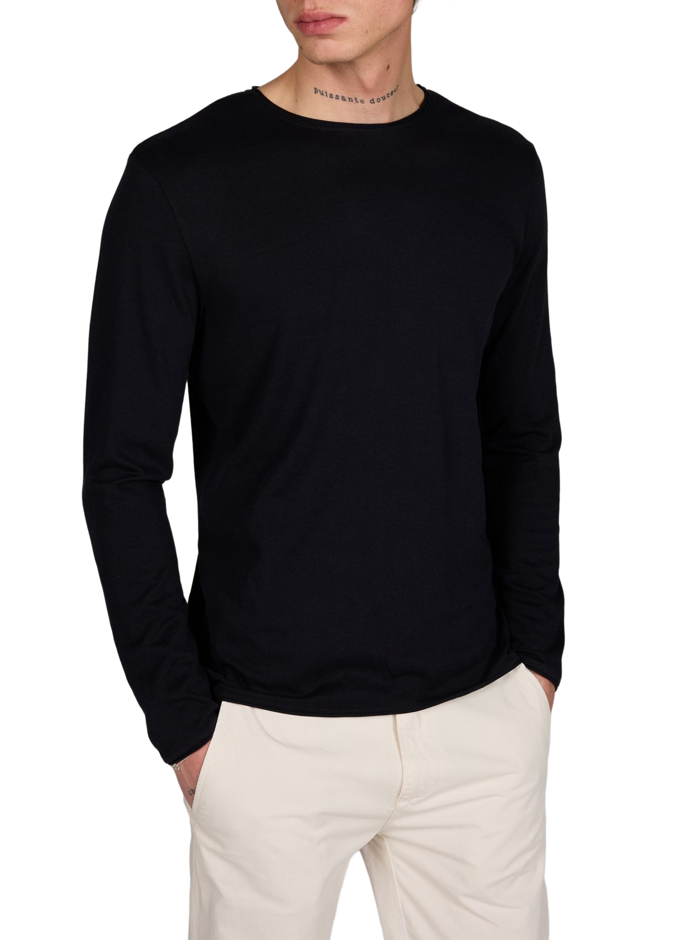 T-shirt à manches longues Prospect en coton mélangé STRELLSON Bleu